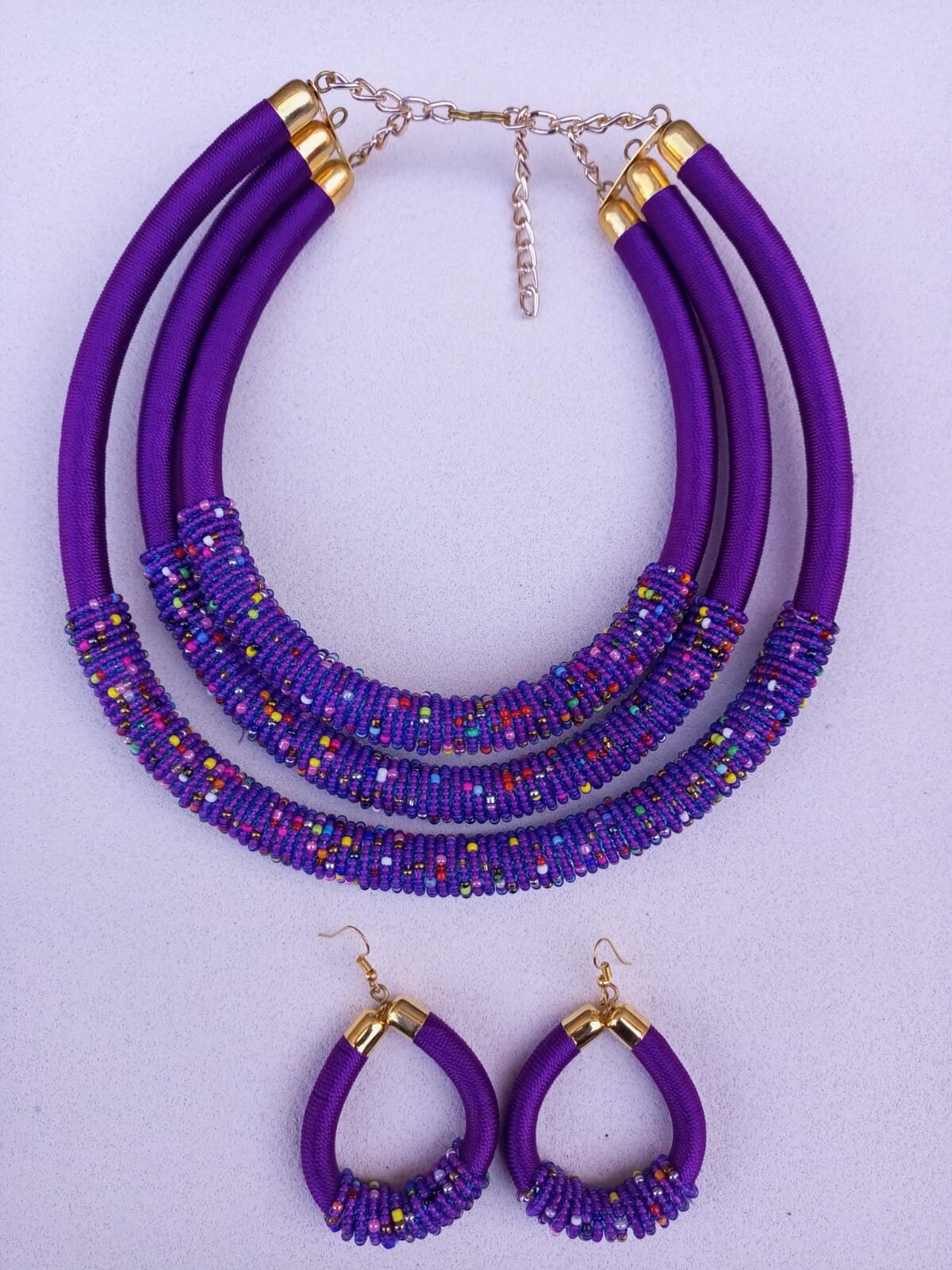 Boho Statement Jewelry/Colorful Seed Bead Necklace/Layered Necklace for Women/Gift for Her/Handmade Beaded Necklace/gift for women