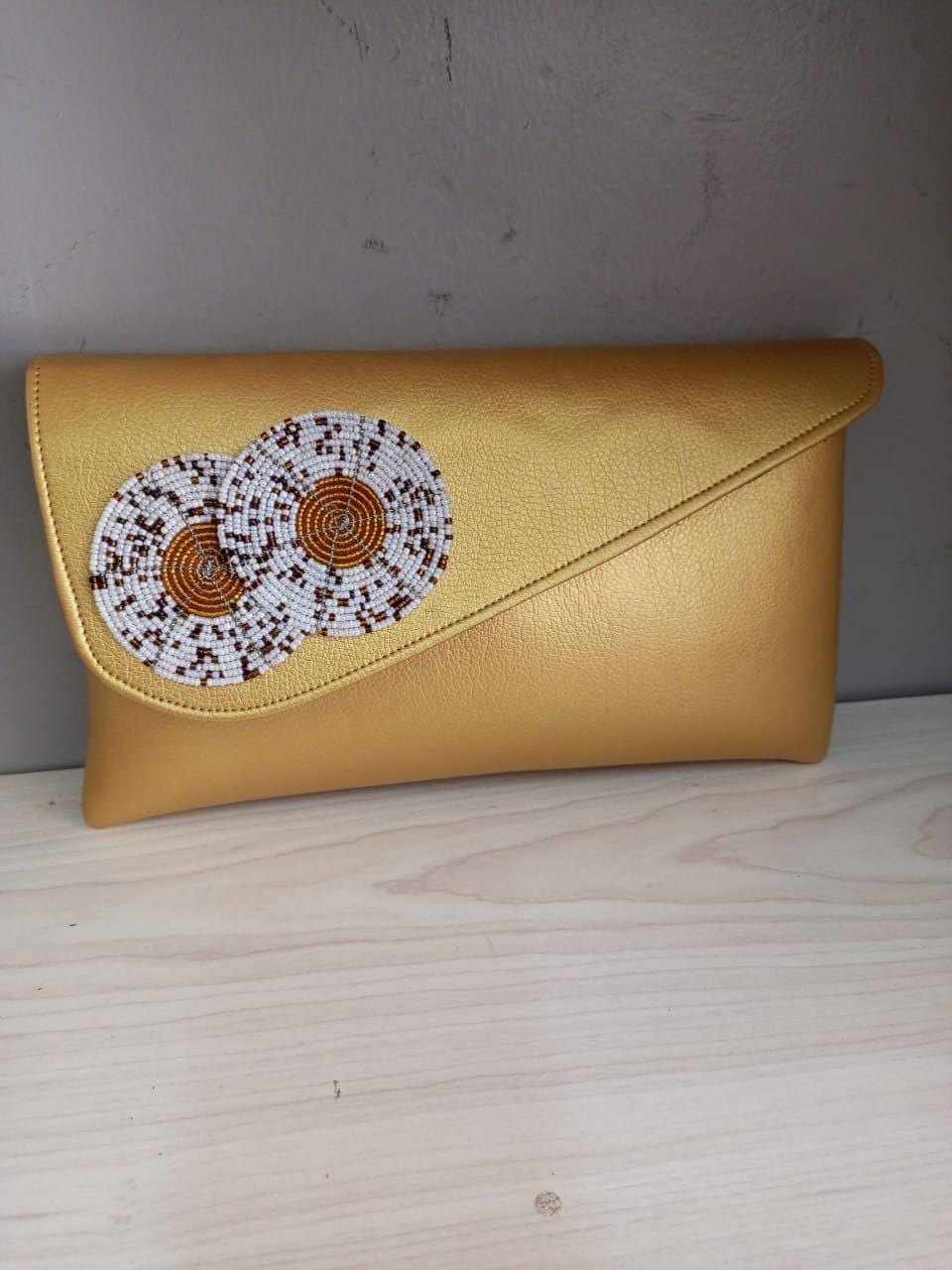 Gold leather African purses, bags,African bag, women purses , gift for her, christmas gift for loved ones,clutch bags, mother's day gifts