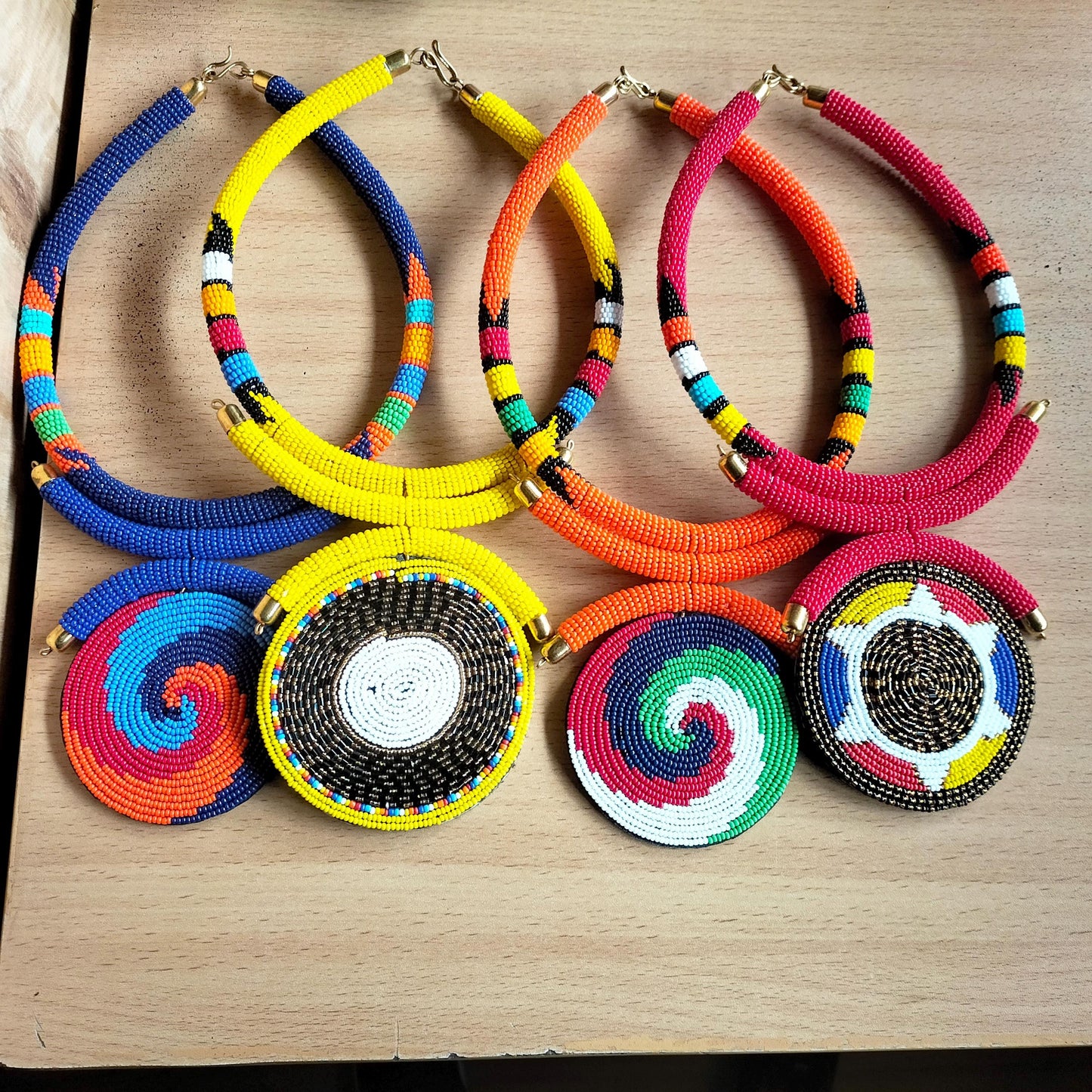 Boho Statement Jewelry/Colorful Seed Bead Necklace/Layered Necklace for Women/Gift for Her/Handmade Beaded Necklace/gift for women