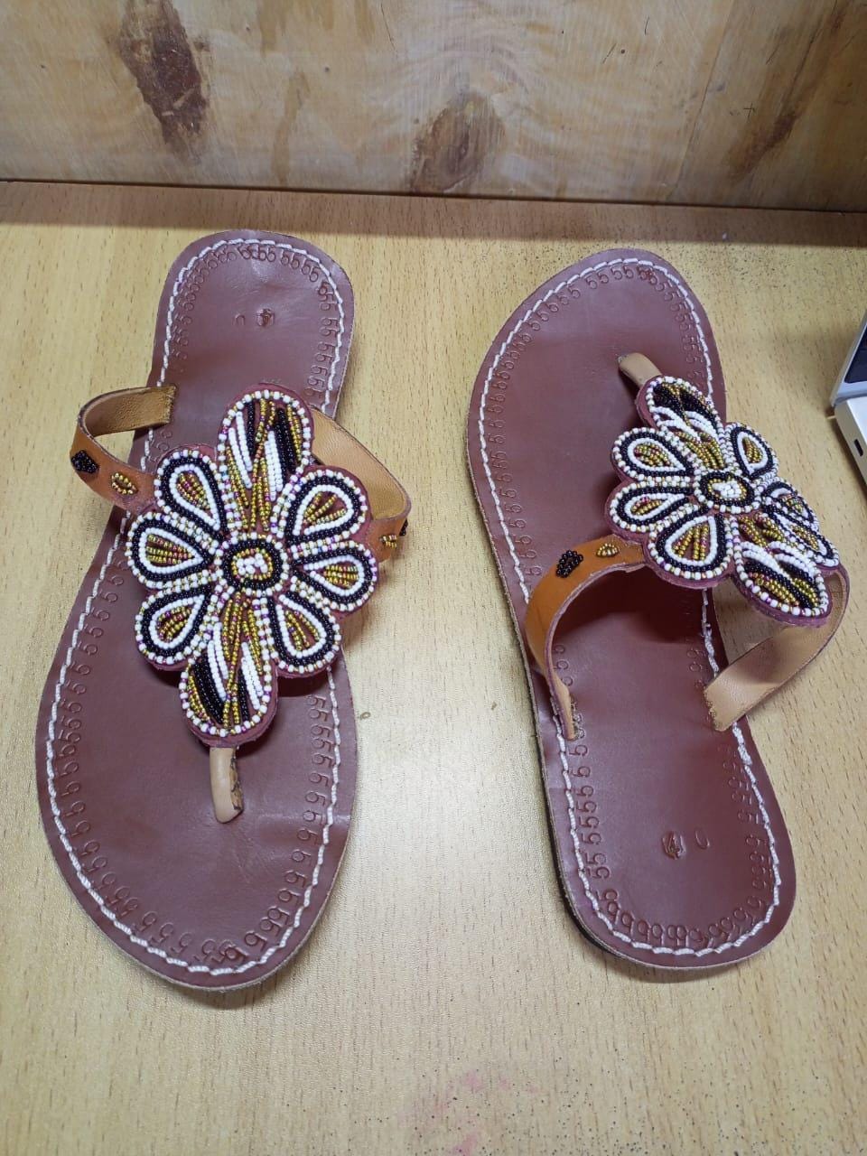 CUSTOMIZED African beaded sandals, summer sandals, Christmas gift for her,mom gift,beach sandals, leather sandals,