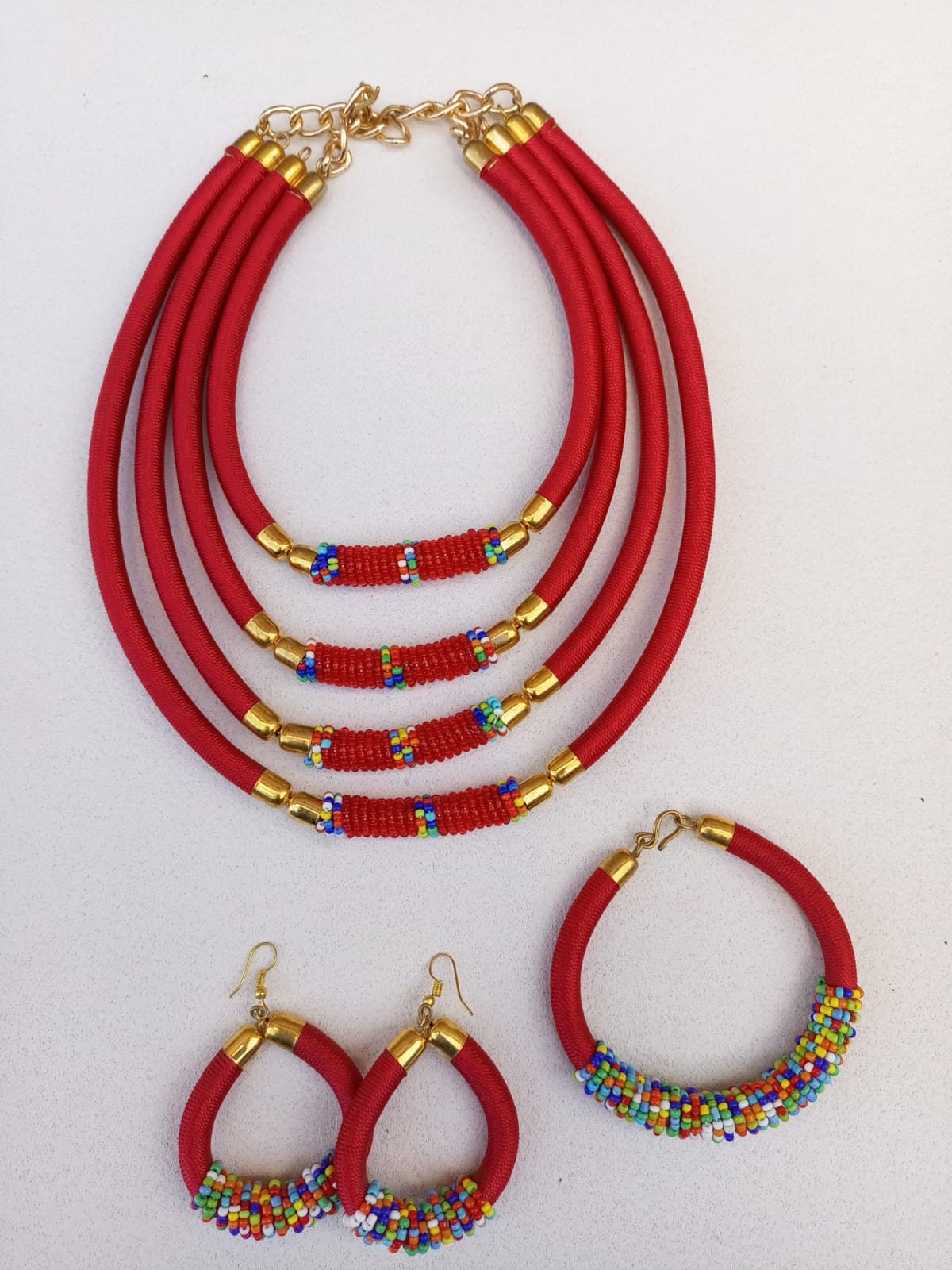 Boho Statement Jewelry/Colorful Seed Bead Necklace/Layered Necklace for Women/Gift for Her/Handmade Beaded Necklace/gift for women