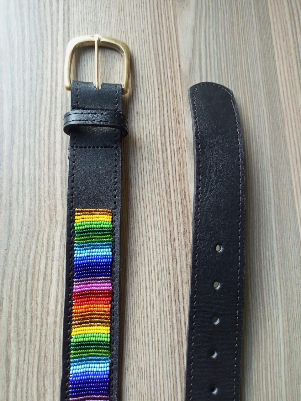 Maasai belt, Leather belt, Beaded belt, Handmade belt, Christmas gifts for loved ones African beaded belt, unisex belt, Casual belt, Boho