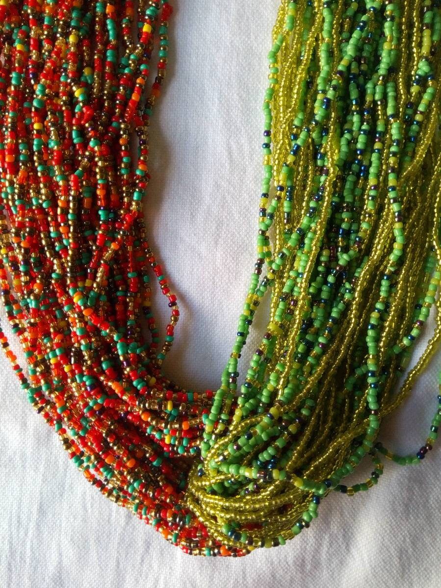 Boho Statement Jewelry/Colorful Seed Bead Necklace/Layered Necklace for Women/Gift for Her/Handmade Beaded Necklace/gift for women
