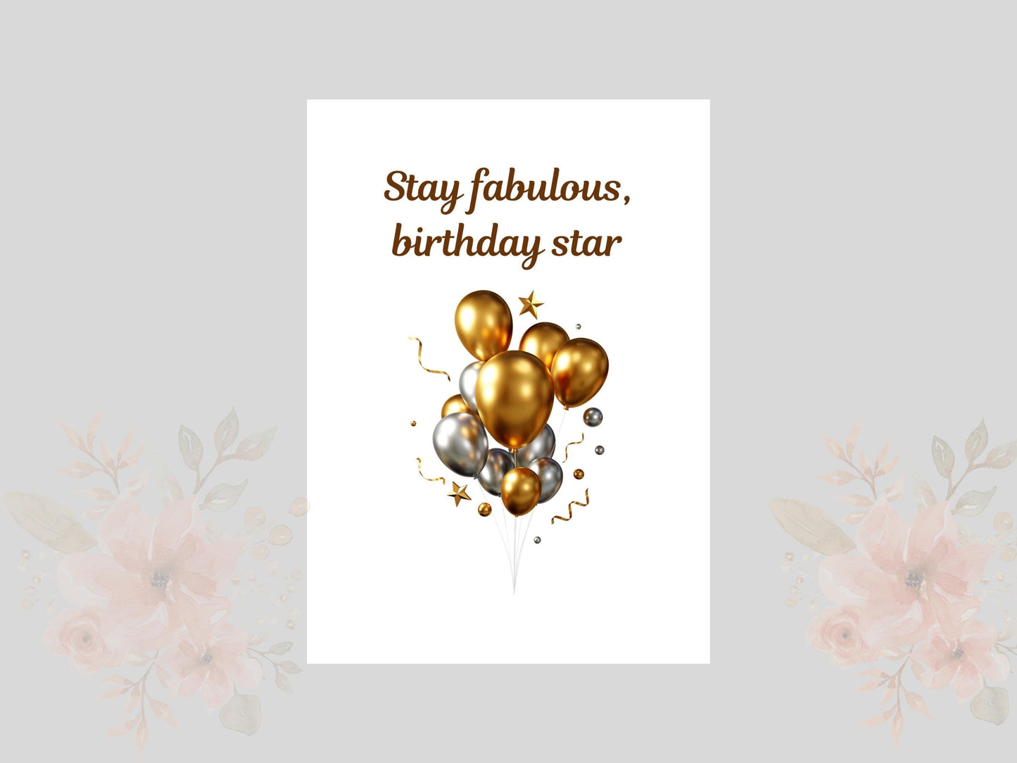 Digital Birthday Card - Instant Download - Cute & Creative Birthday E-Card - No Customization - Perfect for Any Age. single-sided digital