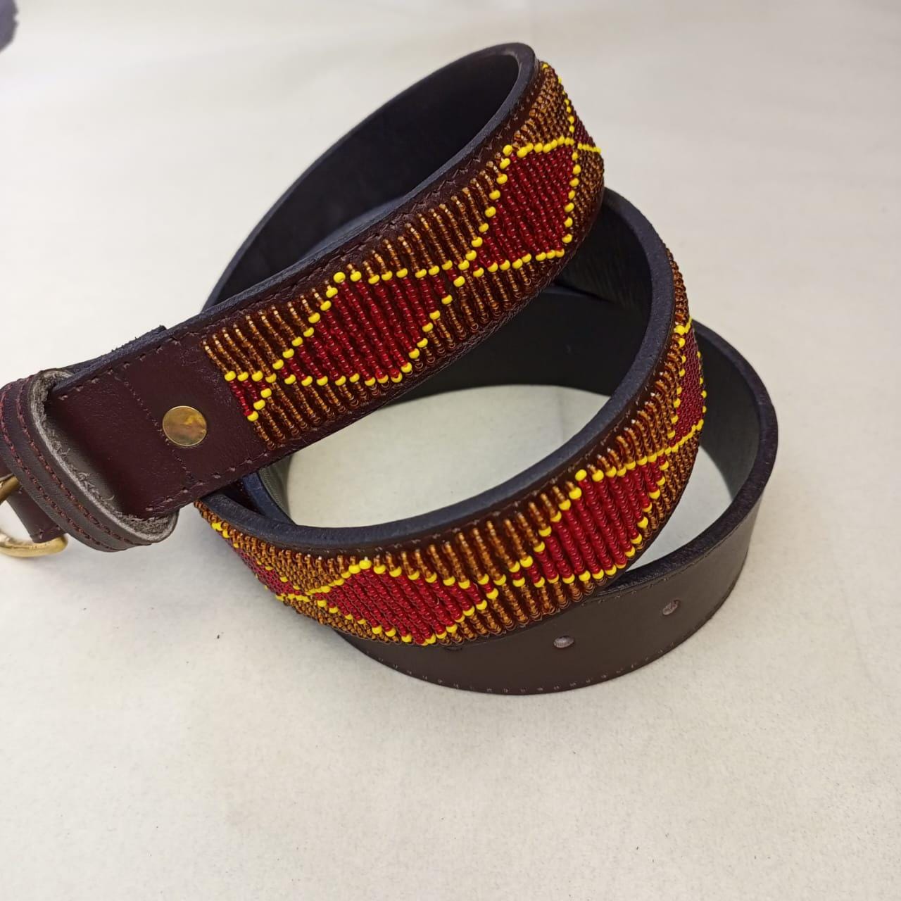 Maasai belt, Leather belt, Beaded belt, Handmade belt, Christmas gifts for loved ones African beaded belt, unisex belt, Casual belt, Boho