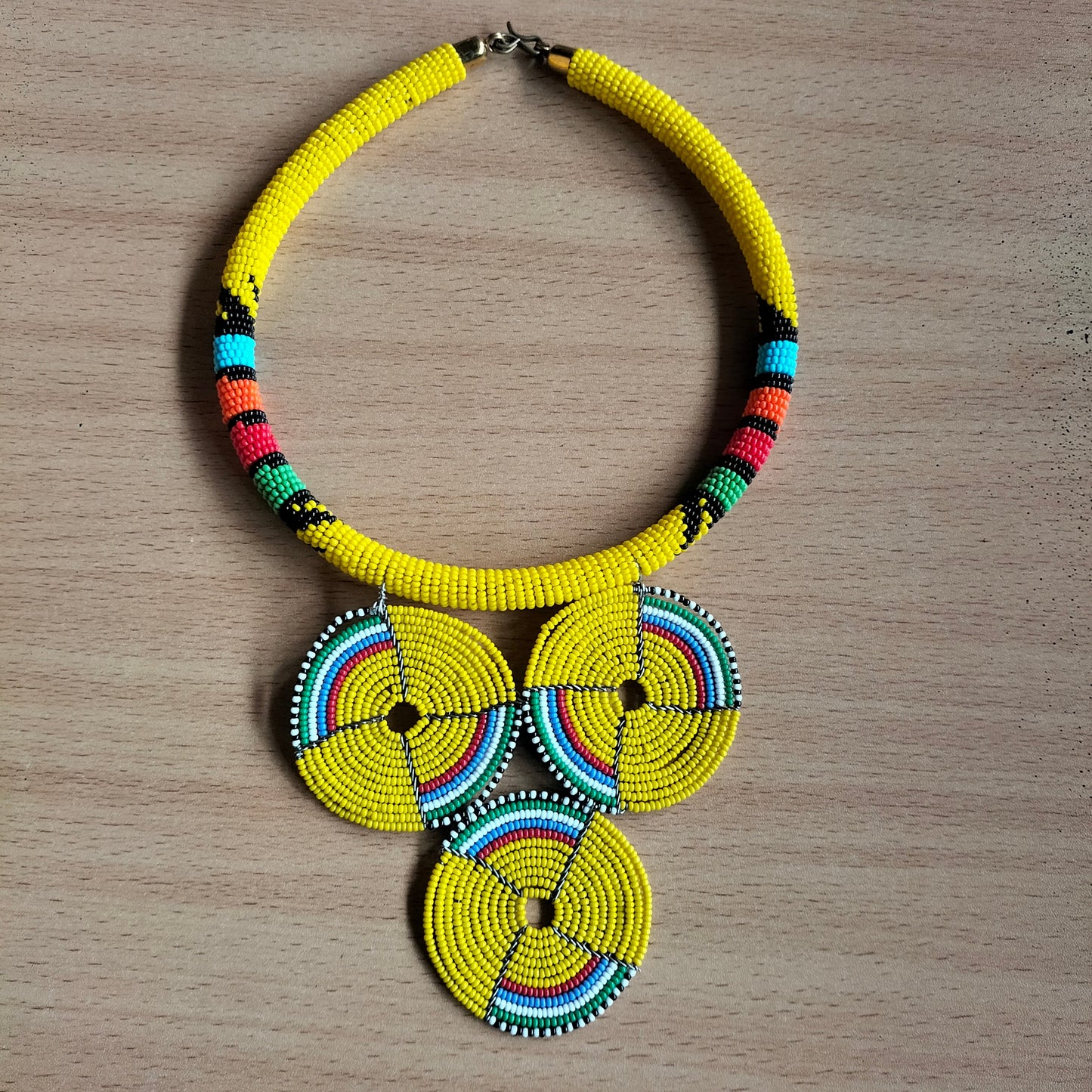 Boho Statement Jewelry/Colorful Seed Bead Necklace/Layered Necklace for Women/Gift for Her/Handmade Beaded Necklace/gift for women