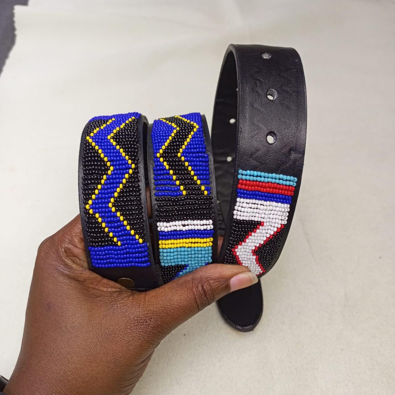 Maasai belt, Leather belt, Beaded belt, Handmade belt, Christmas gifts for loved ones African beaded belt, unisex belt, Casual belt, Boho