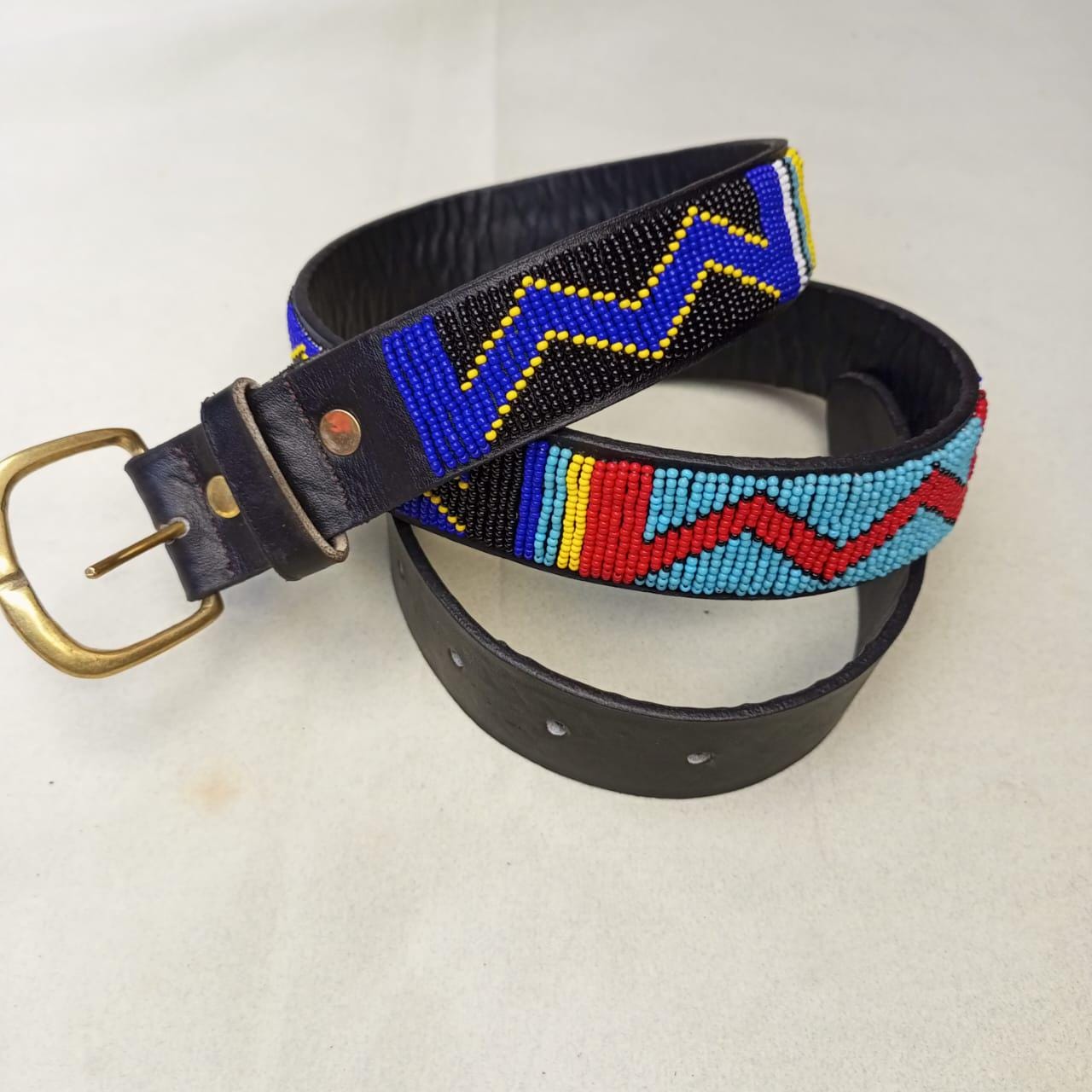 Maasai belt, Leather belt, Beaded belt, Handmade belt, Christmas gifts for loved ones African beaded belt, unisex belt, Casual belt, Boho