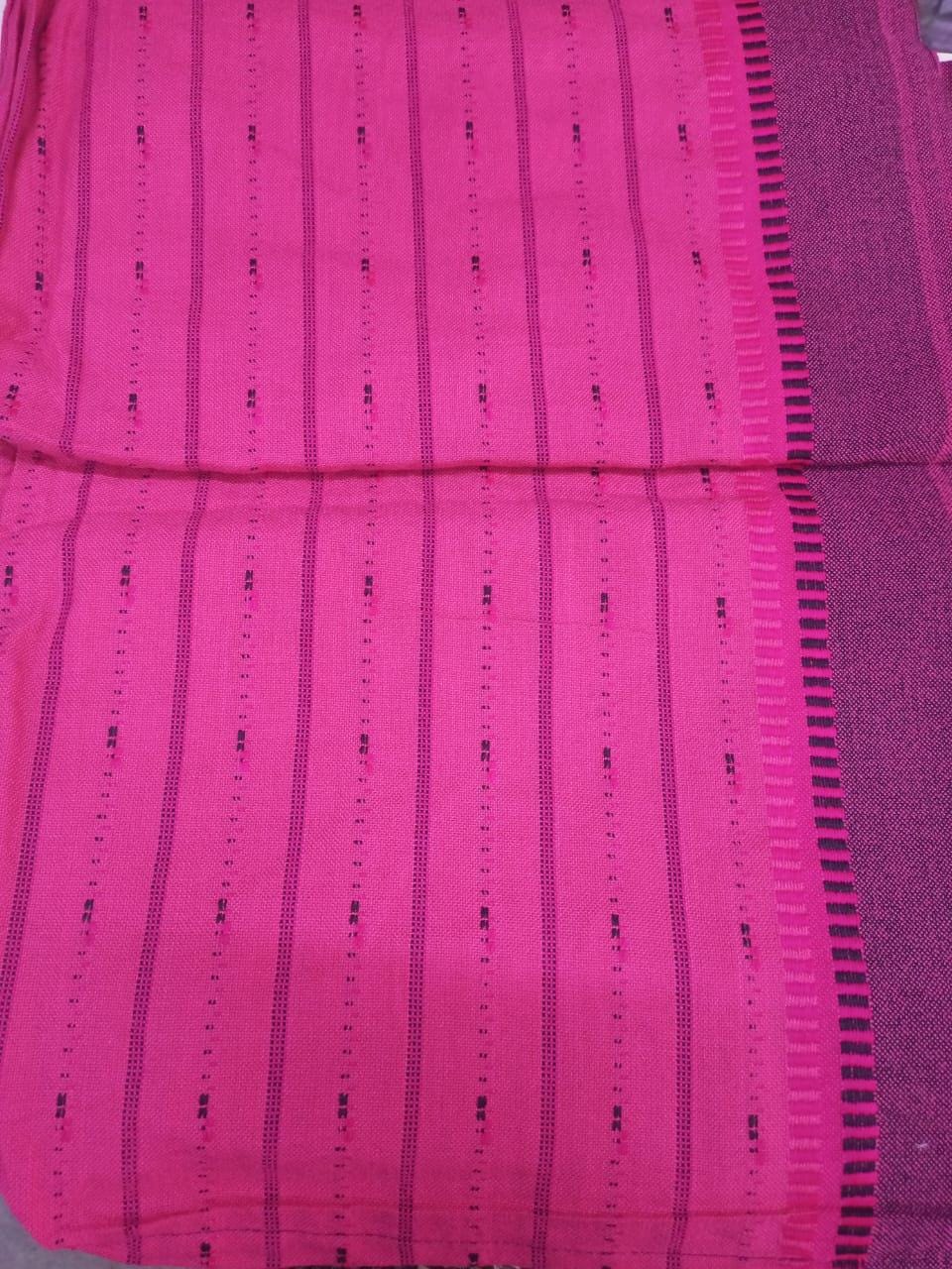 Authentic Maasai Shuka Blanket - Traditional African Tribal Wrap, pink and white Safari Blanket for Home Décor or Outdoor Adventures