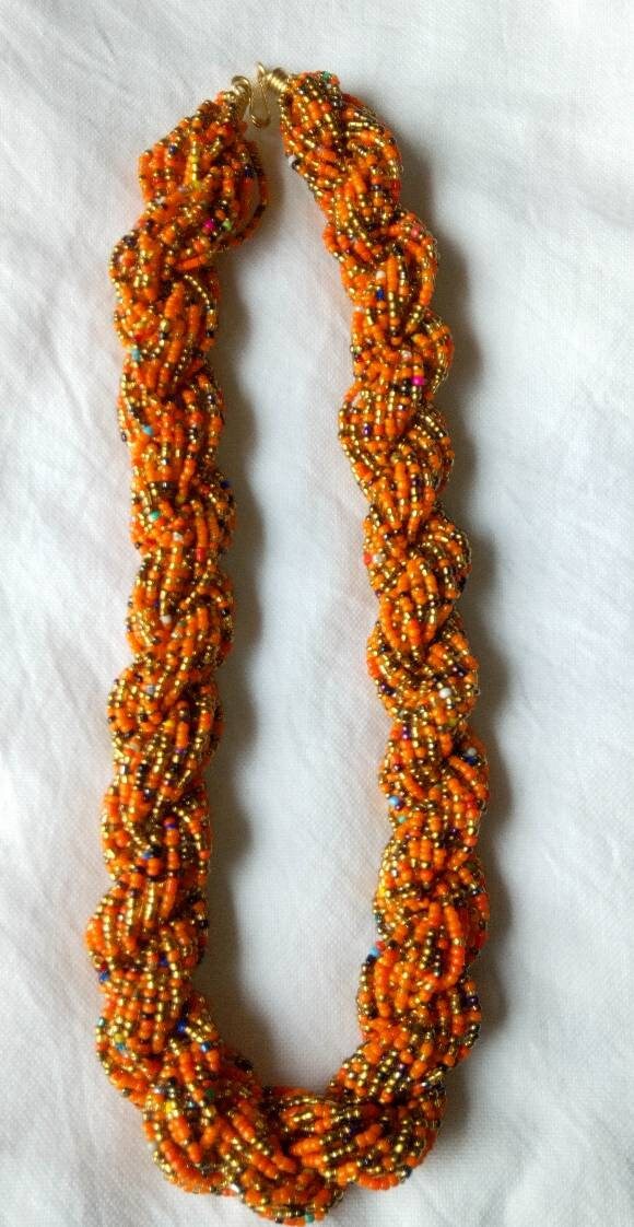 Boho Statement Jewelry/Colorful Seed Bead Necklace/Layered Necklace for Women/Gift for Her/Handmade Beaded Necklace/gift for women