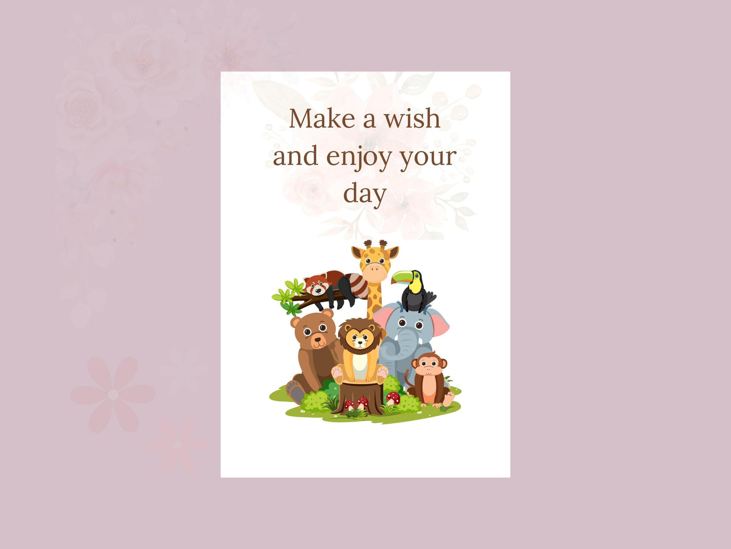 Digital Birthday Card - Instant Download - Cute & Creative Birthday E-Card - No Customization - Perfect for Any Age. single-side digital