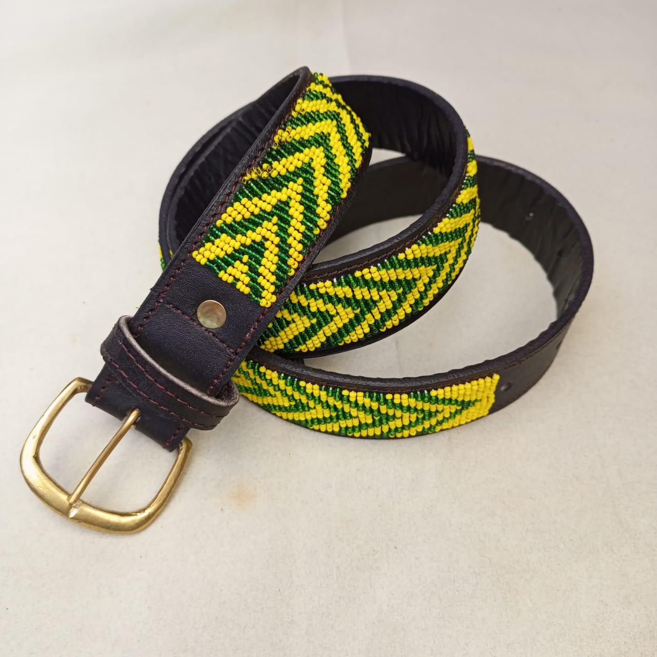 Maasai belt, Leather belt, Beaded belt, Handmade belt, Christmas gifts for loved ones African beaded belt, unisex belt, Casual belt, Boho