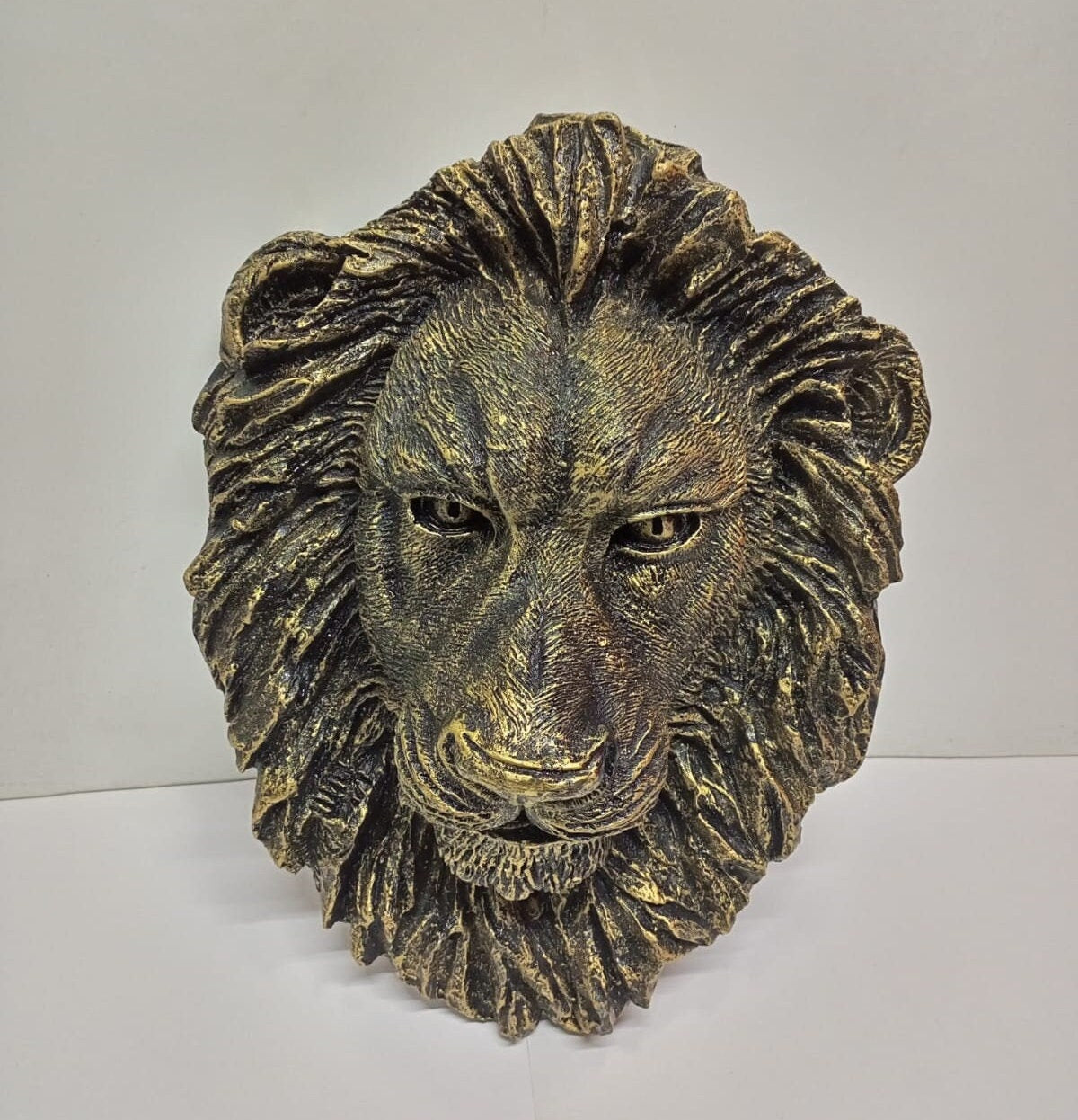 Handmade Lion Head Wall Art/Fiber Lion Sculpture/Unique African Safari Decor/Boho Jungle Theme/Animal Wall Art/Wildlife Home Decor
