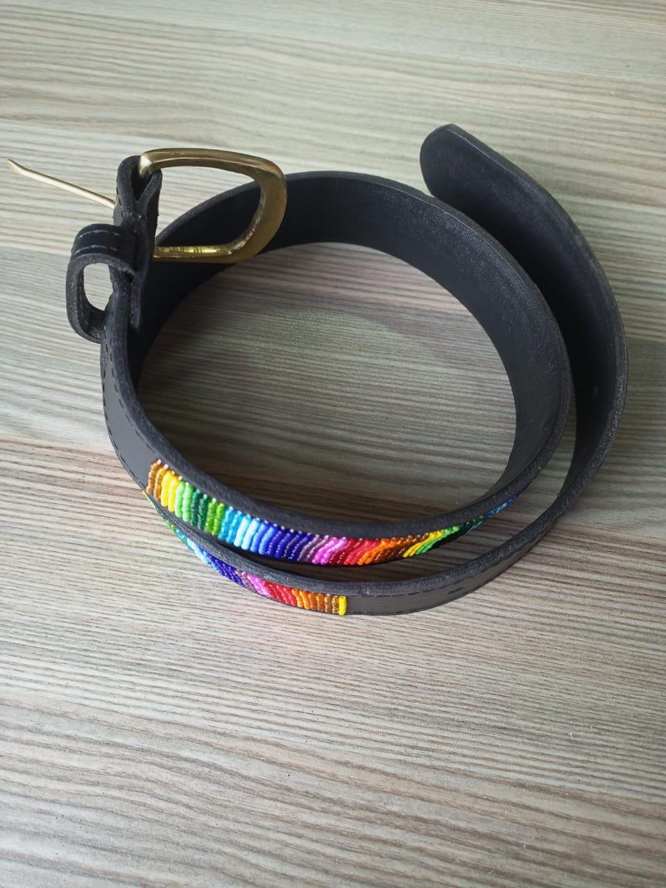 Maasai belt, Leather belt, Beaded belt, Handmade belt, Christmas gifts for loved ones African beaded belt, unisex belt, Casual belt, Boho