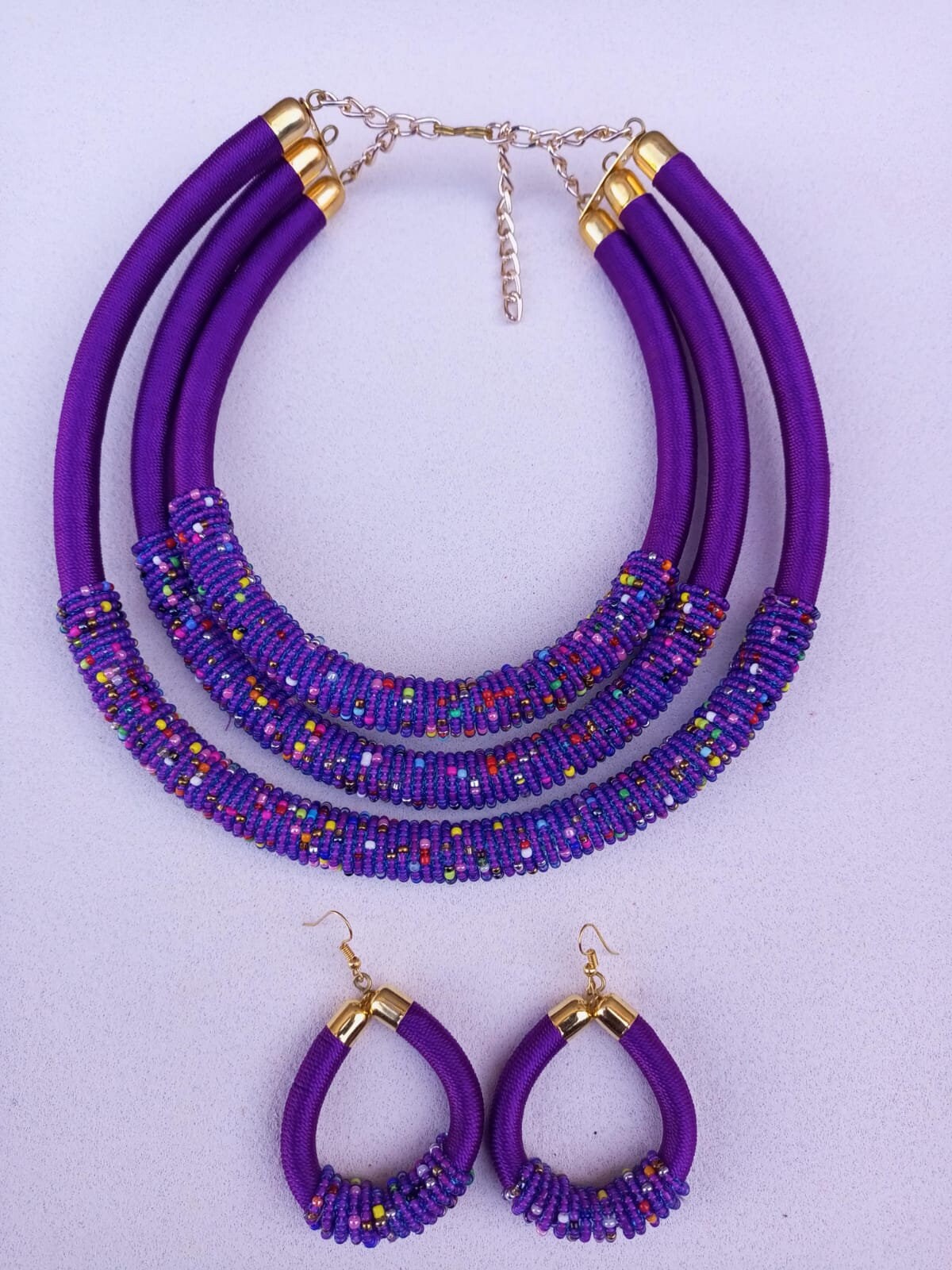 Boho Statement Jewelry/Colorful Seed Bead Necklace/Layered Necklace for Women/Gift for Her/Handmade Beaded Necklace/gift for women