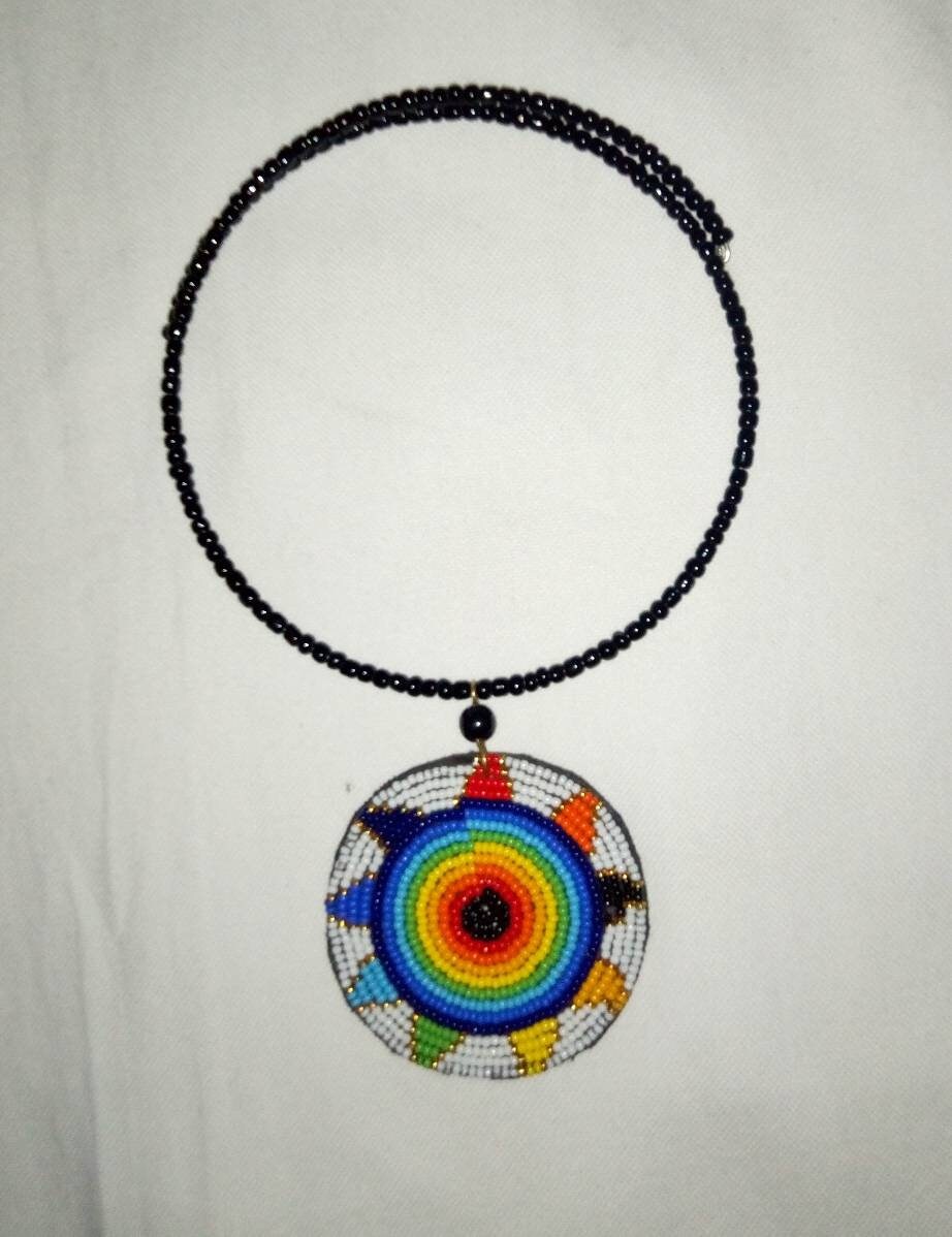 Boho Statement Jewelry/Colorful Seed Bead Necklace/Layered Necklace for Women/Gift for Her/Handmade Beaded Necklace/gift for women