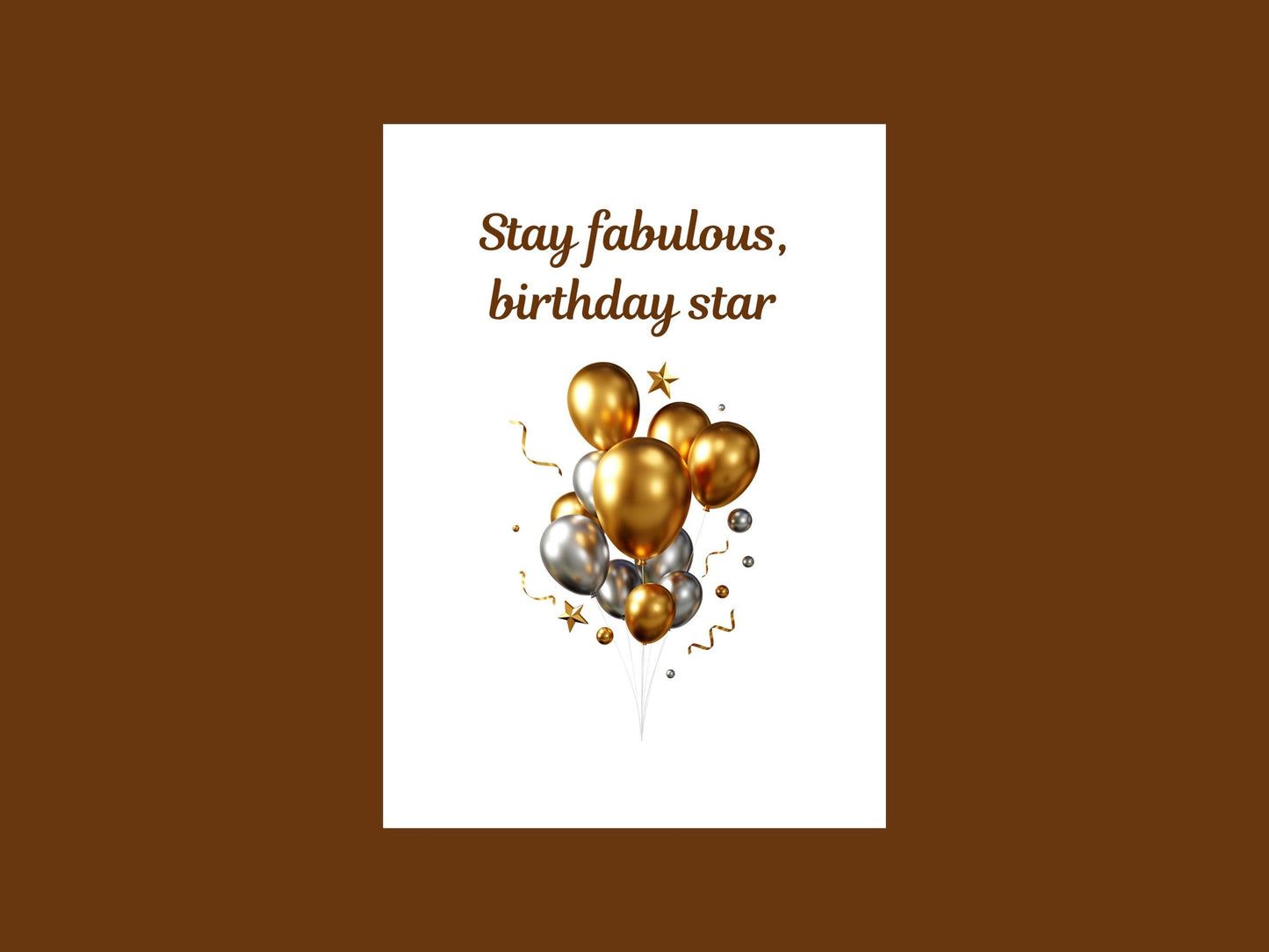 Digital Birthday Card - Instant Download - Cute & Creative Birthday E-Card - No Customization - Perfect for Any Age. single-sided digital