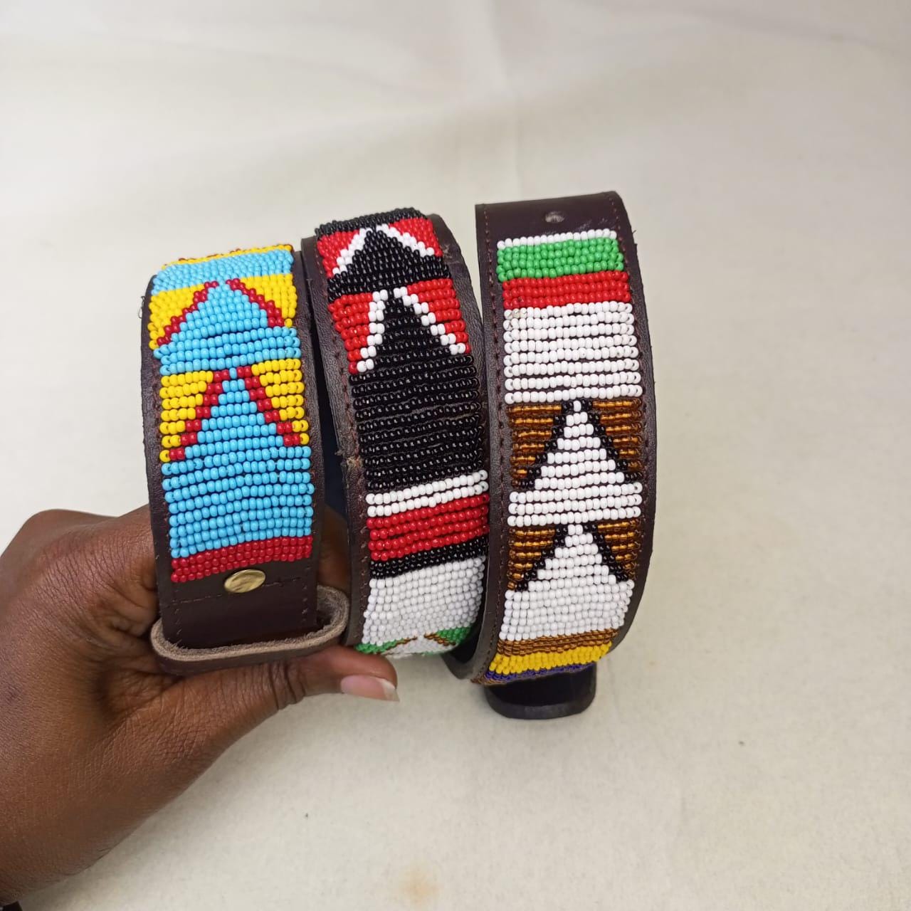 Maasai belt, Leather belt, Beaded belt, Handmade belt, Christmas gifts for loved ones African beaded belt, unisex belt, Casual belt, Boho