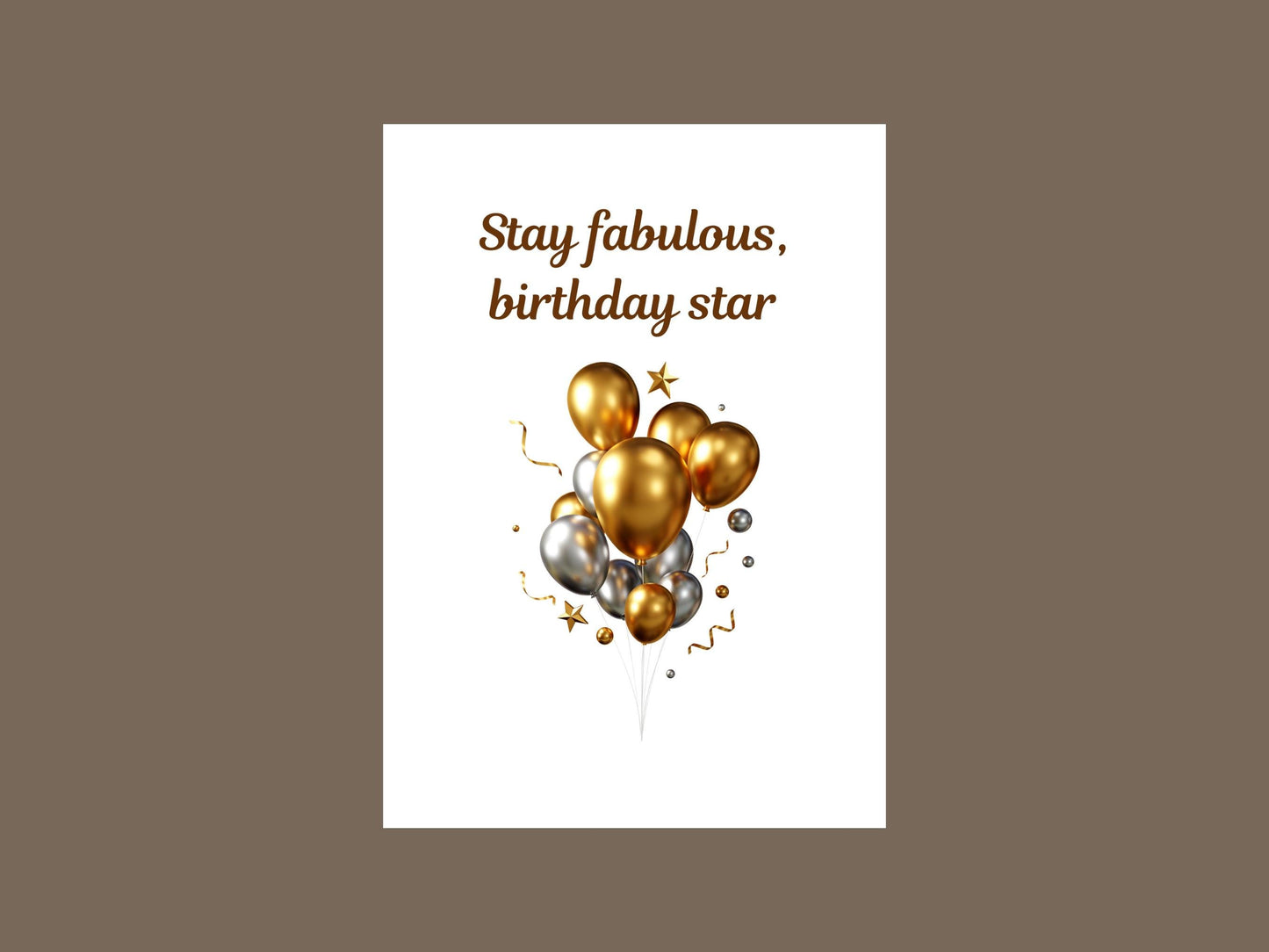 Digital Birthday Card - Instant Download - Cute & Creative Birthday E-Card - No Customization - Perfect for Any Age. single-sided digital