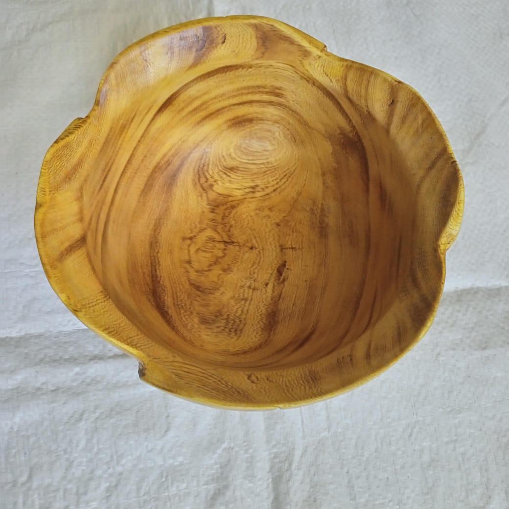 Handmade Wooden Bowl Candle | Christmas Soy Candle bowl| Holiday Gift | Rustic Home Decor | Aromatherapy Candle in Wooden Bowl