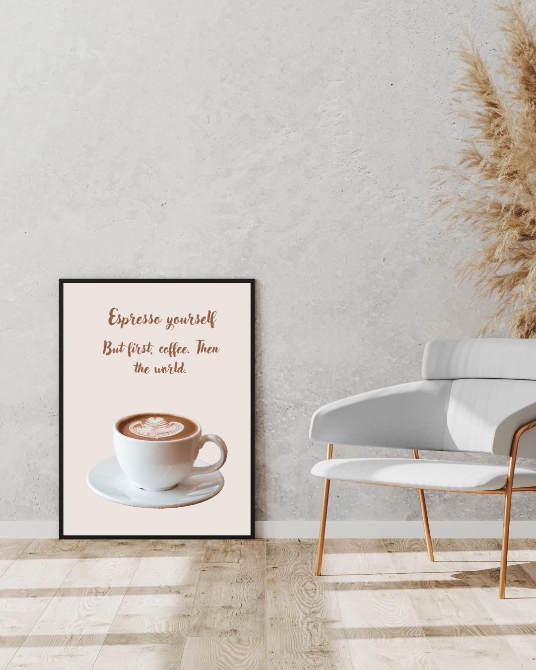 Espresso Lover's Digital Art Print,Perfect Coffee Quote for Kitchen,Home Decor,Coffee Shop Wall Art,Instant Download,Coffee Enthusiast Gift