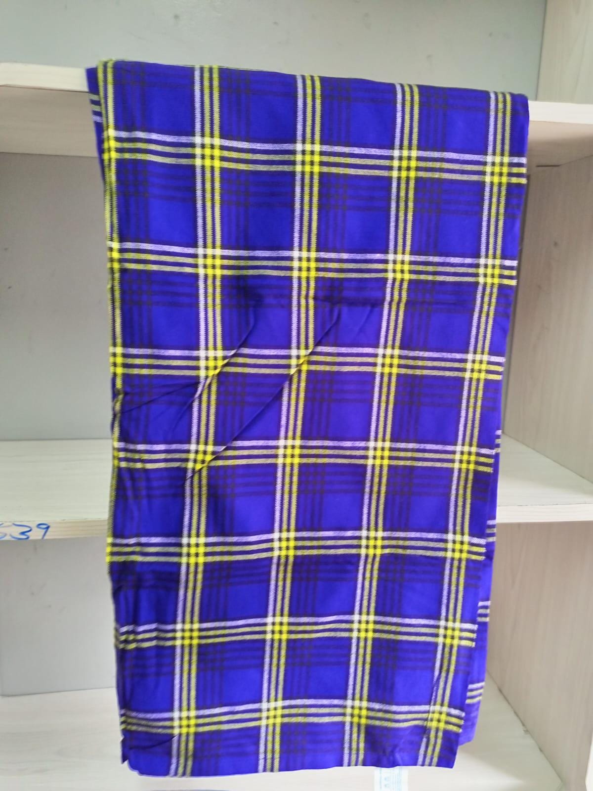Authentic Maasai Shuka Blanket - Traditional African Tribal Wrap, Red Plaid Safari Blanket for Home Décor or Outdoor Adventures