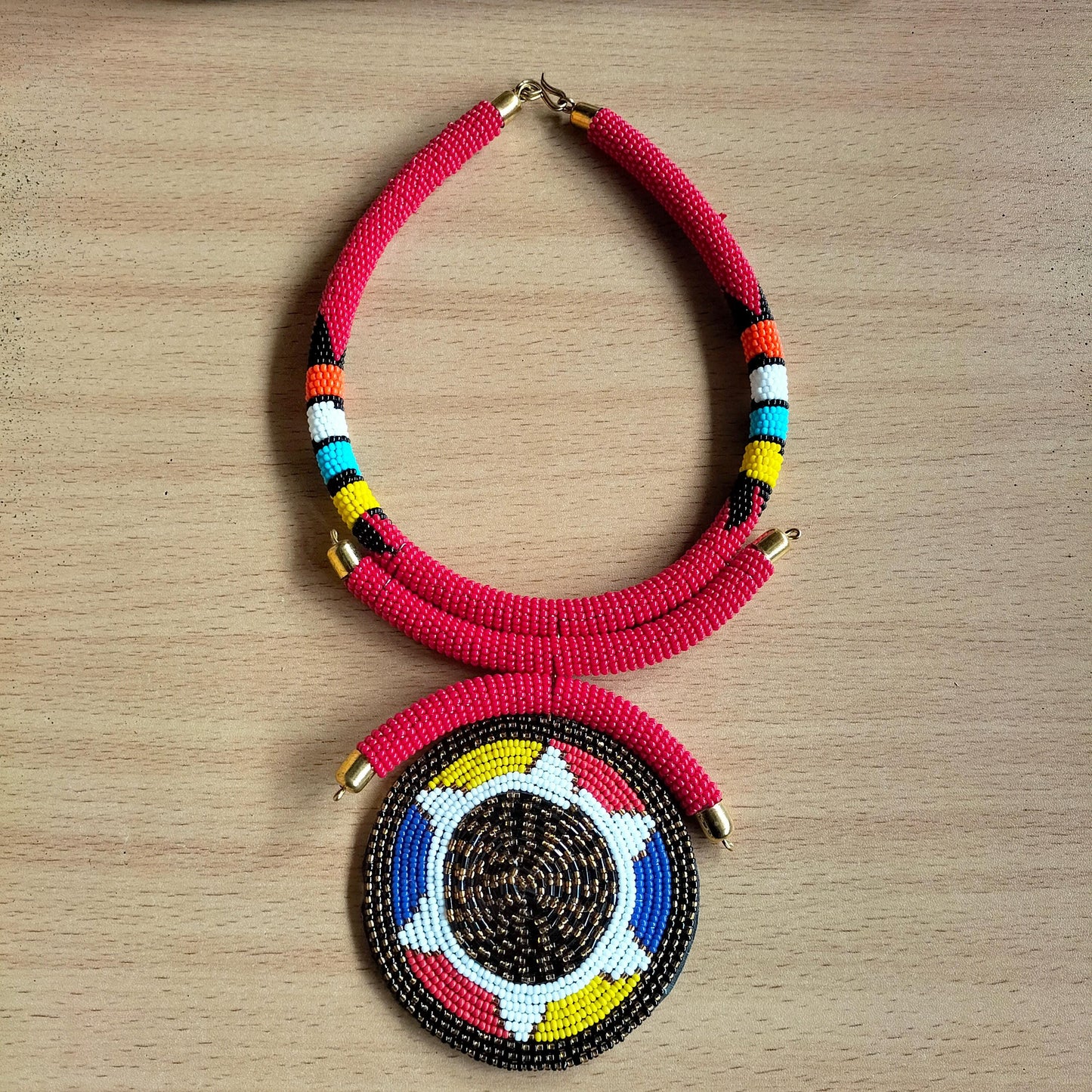 Boho Statement Jewelry/Colorful Seed Bead Necklace/Layered Necklace for Women/Gift for Her/Handmade Beaded Necklace/gift for women