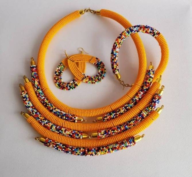 Boho Statement Jewelry/Colorful Seed Bead Necklace/Layered Necklace for Women/Gift for Her/Handmade Beaded Necklace/gift for women