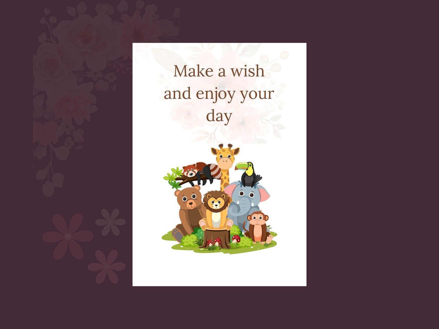 Digital Birthday Card - Instant Download - Cute & Creative Birthday E-Card - No Customization - Perfect for Any Age. single-side digital