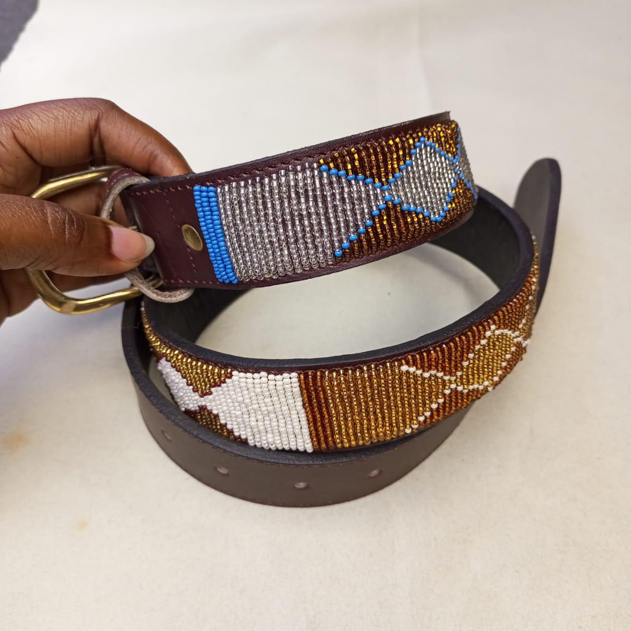 Maasai belt, Leather belt, Beaded belt, Handmade belt, Christmas gifts for loved ones African beaded belt, unisex belt, Casual belt, Boho