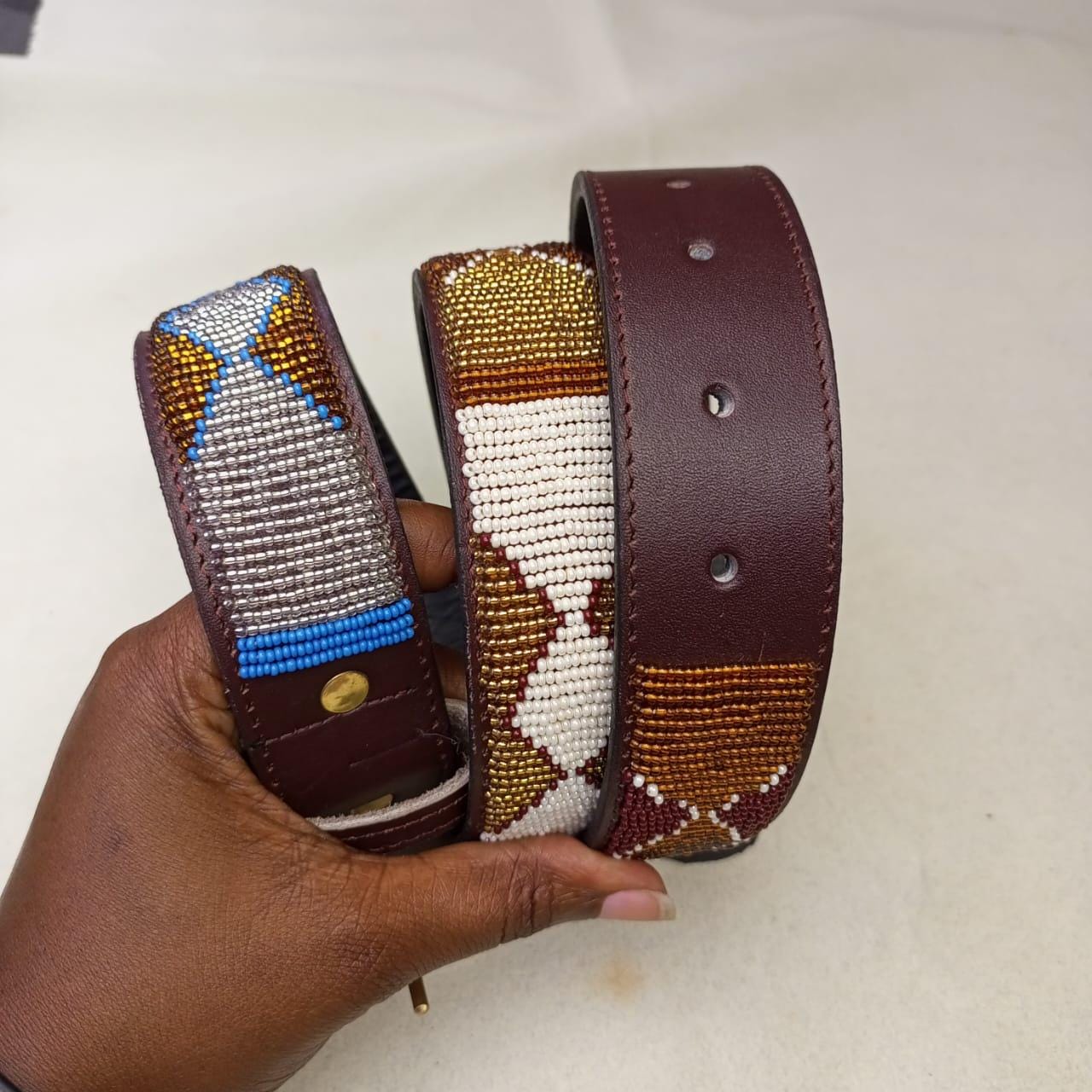 Maasai belt, Leather belt, Beaded belt, Handmade belt, Christmas gifts for loved ones African beaded belt, unisex belt, Casual belt, Boho