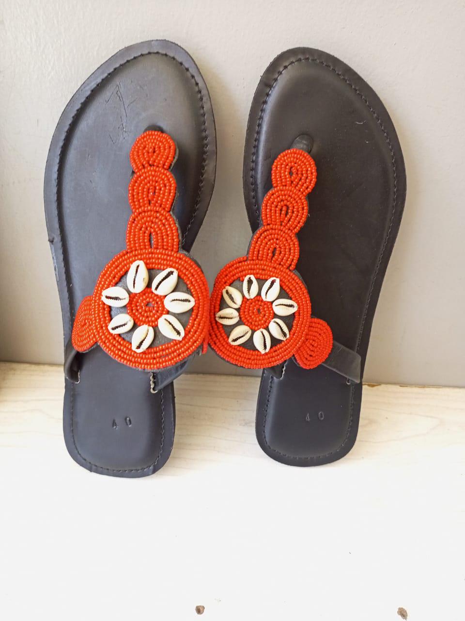CUSTOMIZED African beaded sandals, summer sandals, Christmas gift for her,mom gift,beach sandals, leather sandals,
