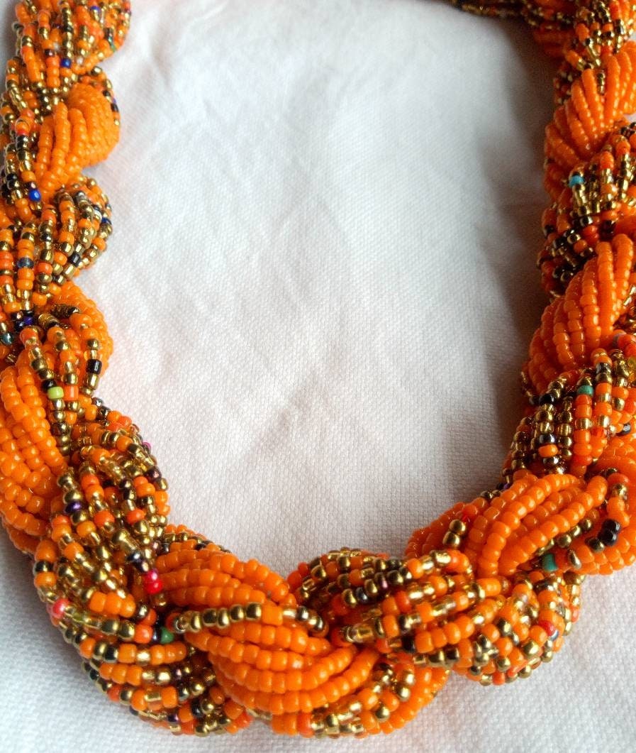 Boho Statement Jewelry/Colorful Seed Bead Necklace/Layered Necklace for Women/Gift for Her/Handmade Beaded Necklace/gift for women