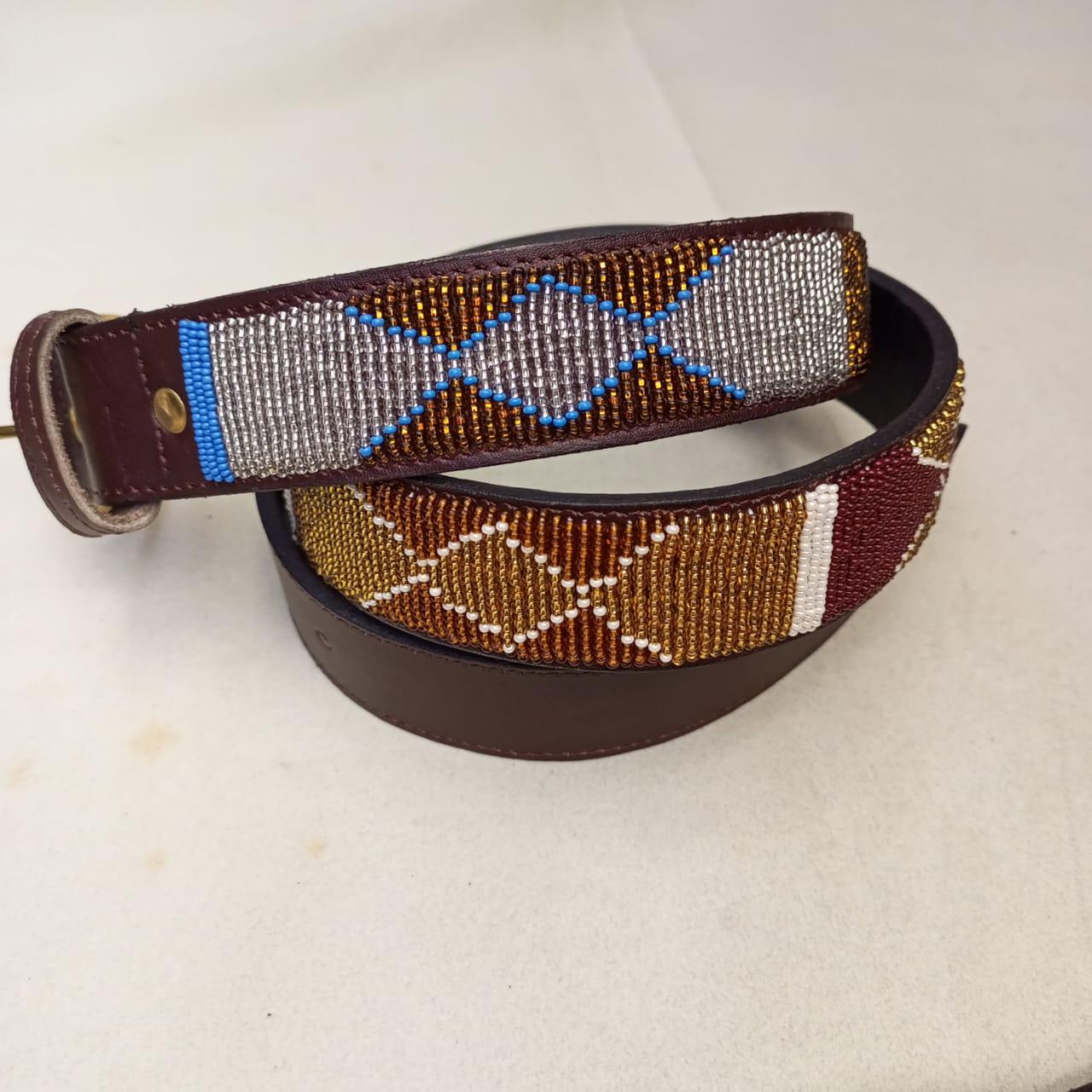 Maasai belt, Leather belt, Beaded belt, Handmade belt, Christmas gifts for loved ones African beaded belt, unisex belt, Casual belt, Boho
