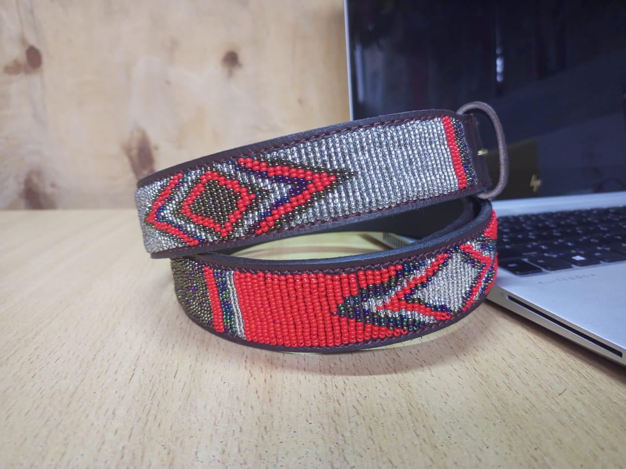 Maasai belt, Leather belt, Beaded belt, Handmade belt, Christmas gifts for loved ones African beaded belt, unisex belt, Casual belt, Boho