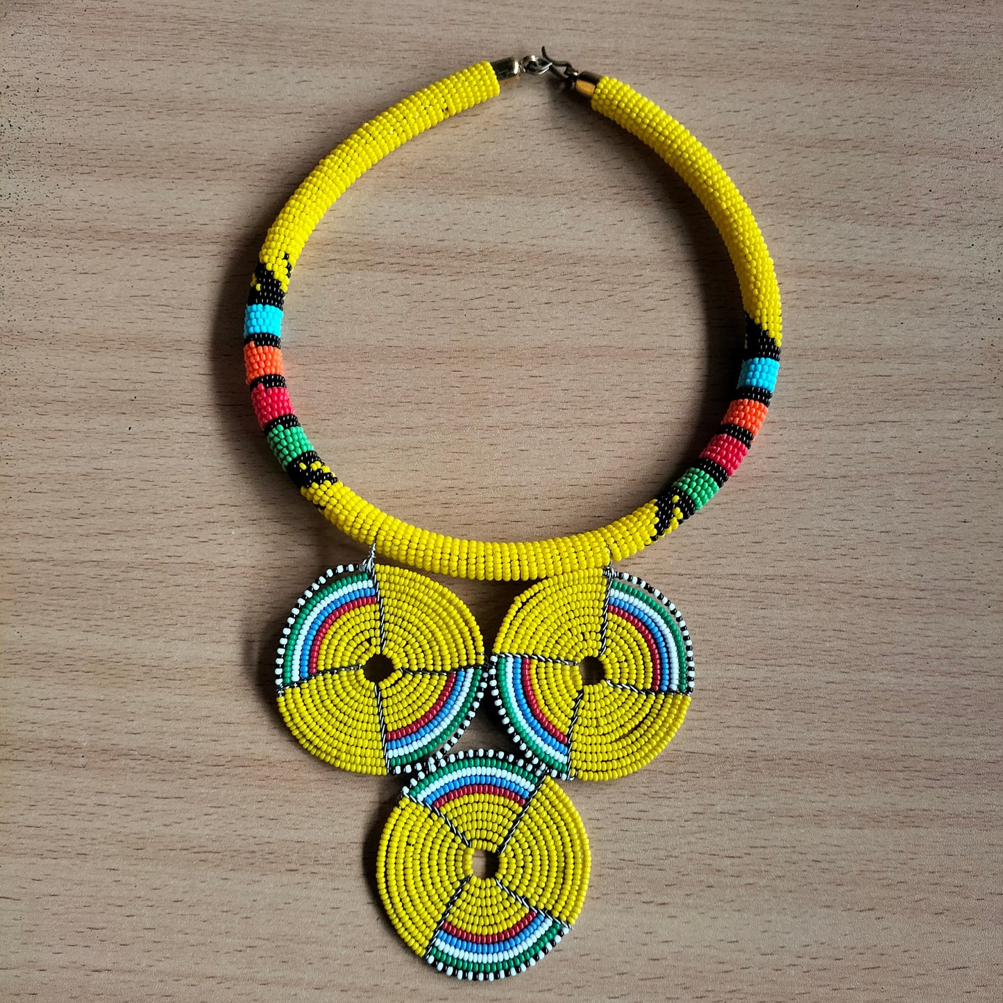 Boho Statement Jewelry/Colorful Seed Bead Necklace/Layered Necklace for Women/Gift for Her/Handmade Beaded Necklace/gift for women