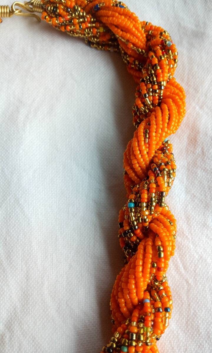 Boho Statement Jewelry/Colorful Seed Bead Necklace/Layered Necklace for Women/Gift for Her/Handmade Beaded Necklace/gift for women