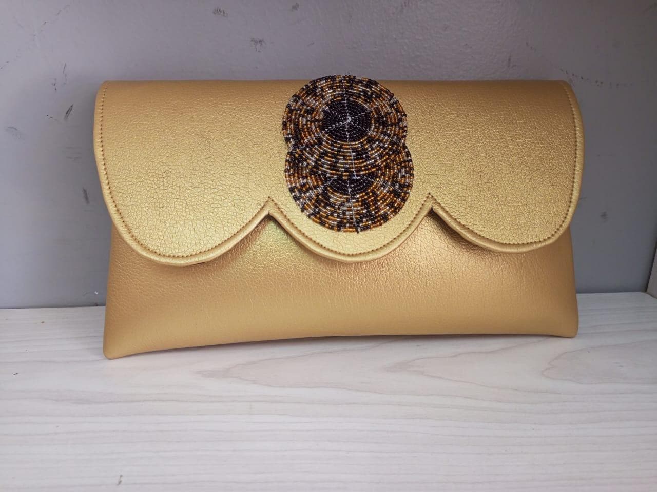 Gold leather African purses, bags,African bag, women purses , gift for her, christmas gift for loved ones,clutch bags, mother's day gifts