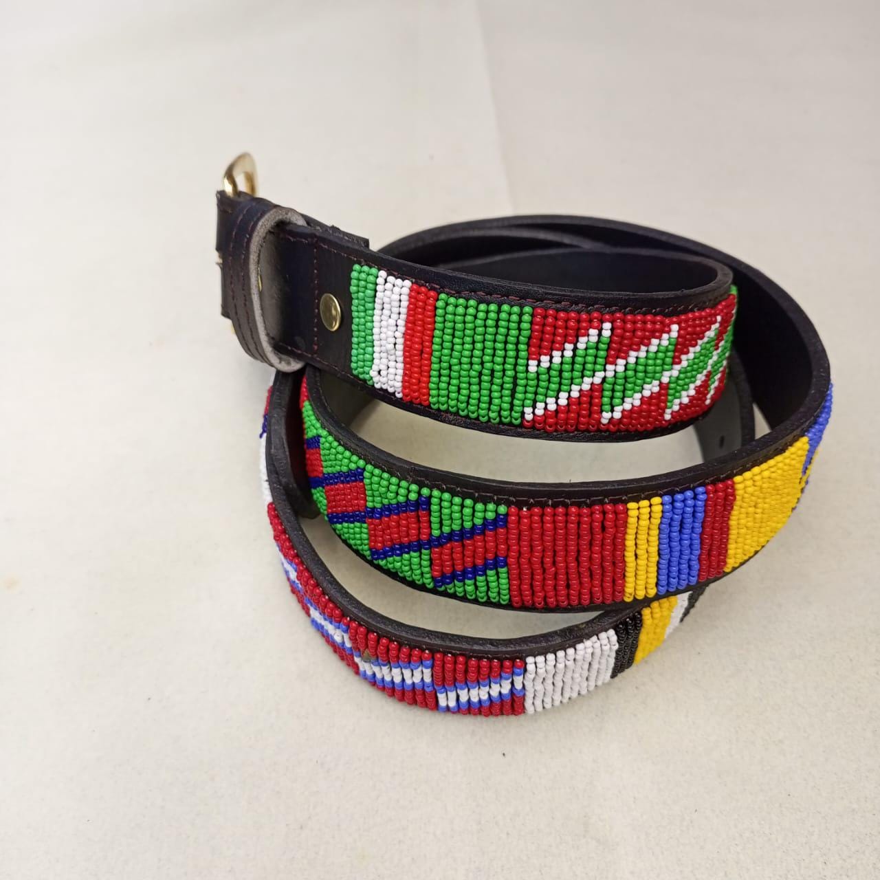 Maasai belt, Leather belt, Beaded belt, Handmade belt, Christmas gifts for loved ones African beaded belt, unisex belt, Casual belt, Boho