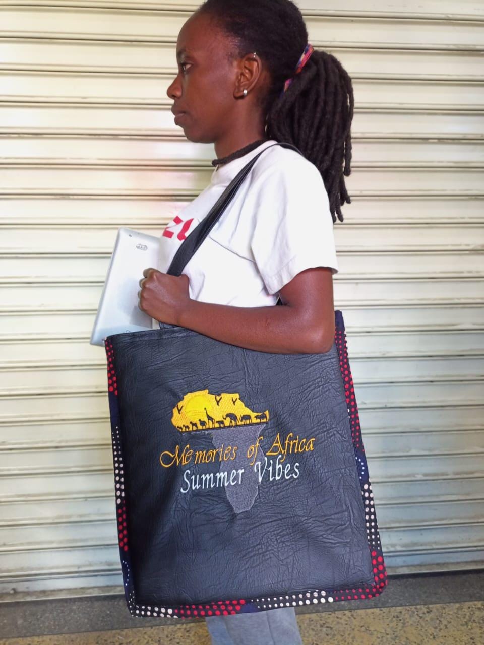 African Leather Tote bag, handcrafted laptop bag,Black woman modern African tote bag, Stylish tote bag, mother's day gifts, travel bag.