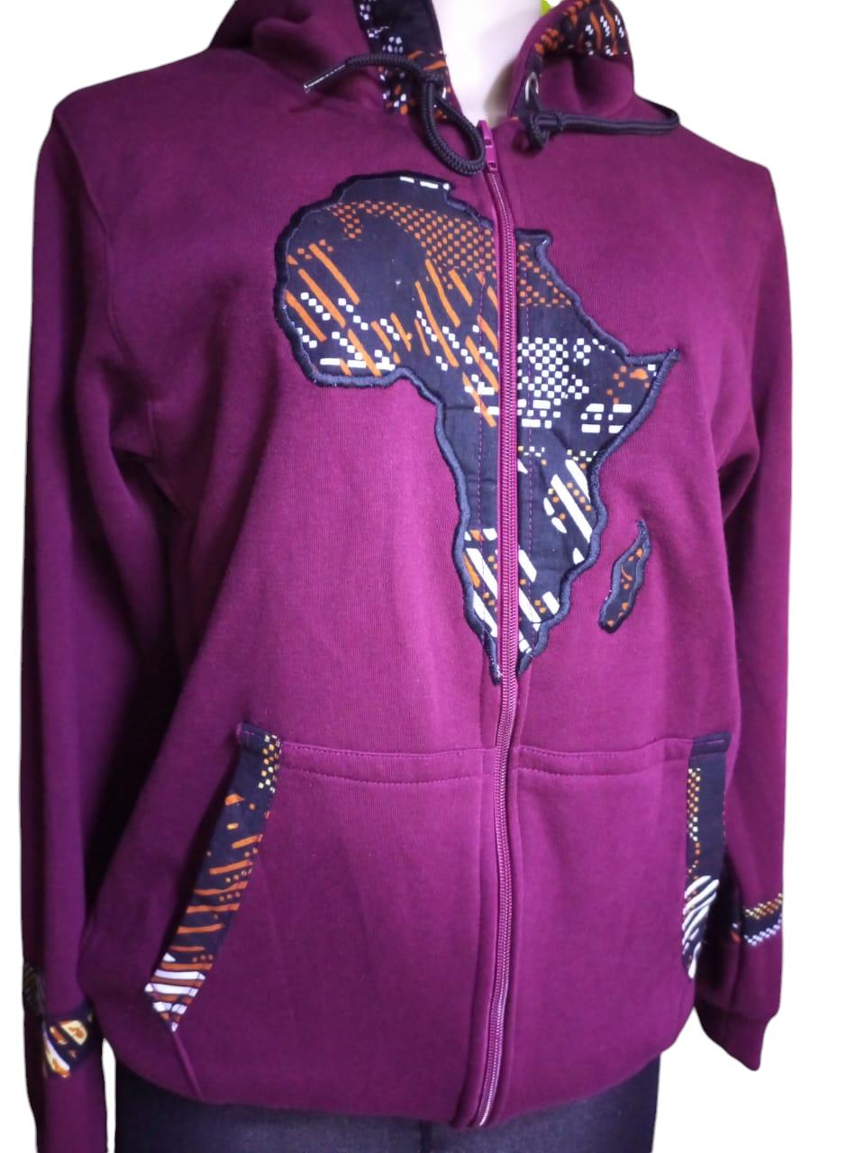 African unisex maroon hood/Handmade Custom Winter Hood/Cozy Cold Weather Gear/Winter Hood/Personalized Winter hood/christmass gift