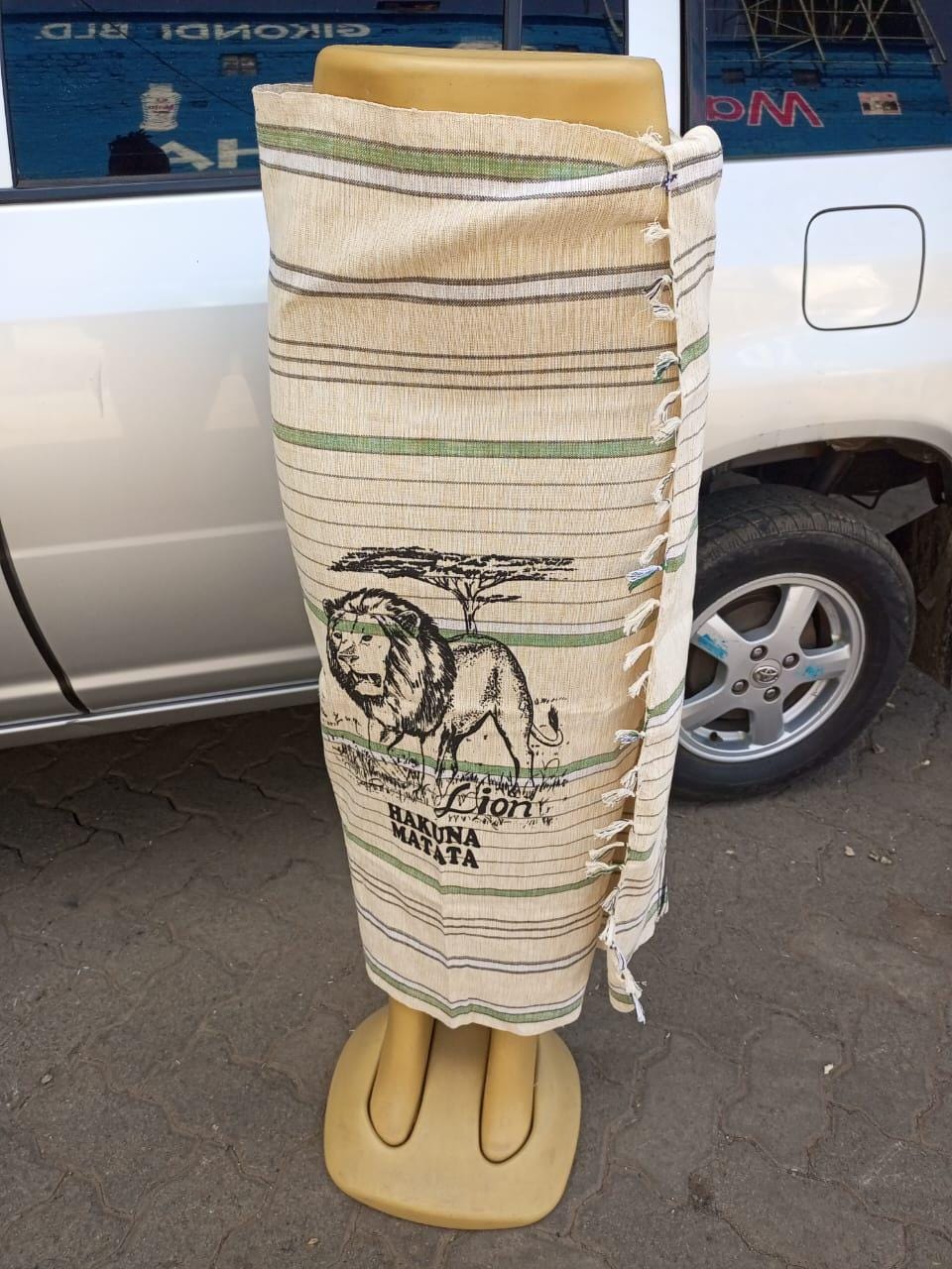 Hakuna Matata Authentic Kenyan Kikoy, Handwoven Wraps - Scarves & Beachwear, African Sarong, Beach Cover Up