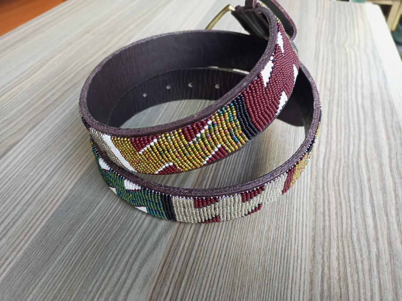 Maasai belt, Leather belt, Beaded belt, Handmade belt, Christmas gifts for loved ones African beaded belt, unisex belt, Casual belt, Boho
