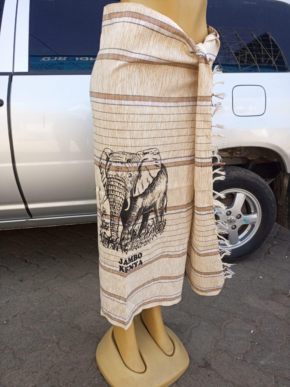 Hakuna Matata Authentic Kenyan Kikoy, Handwoven Wraps - Scarves & Beachwear, African Sarong, Beach Cover Up