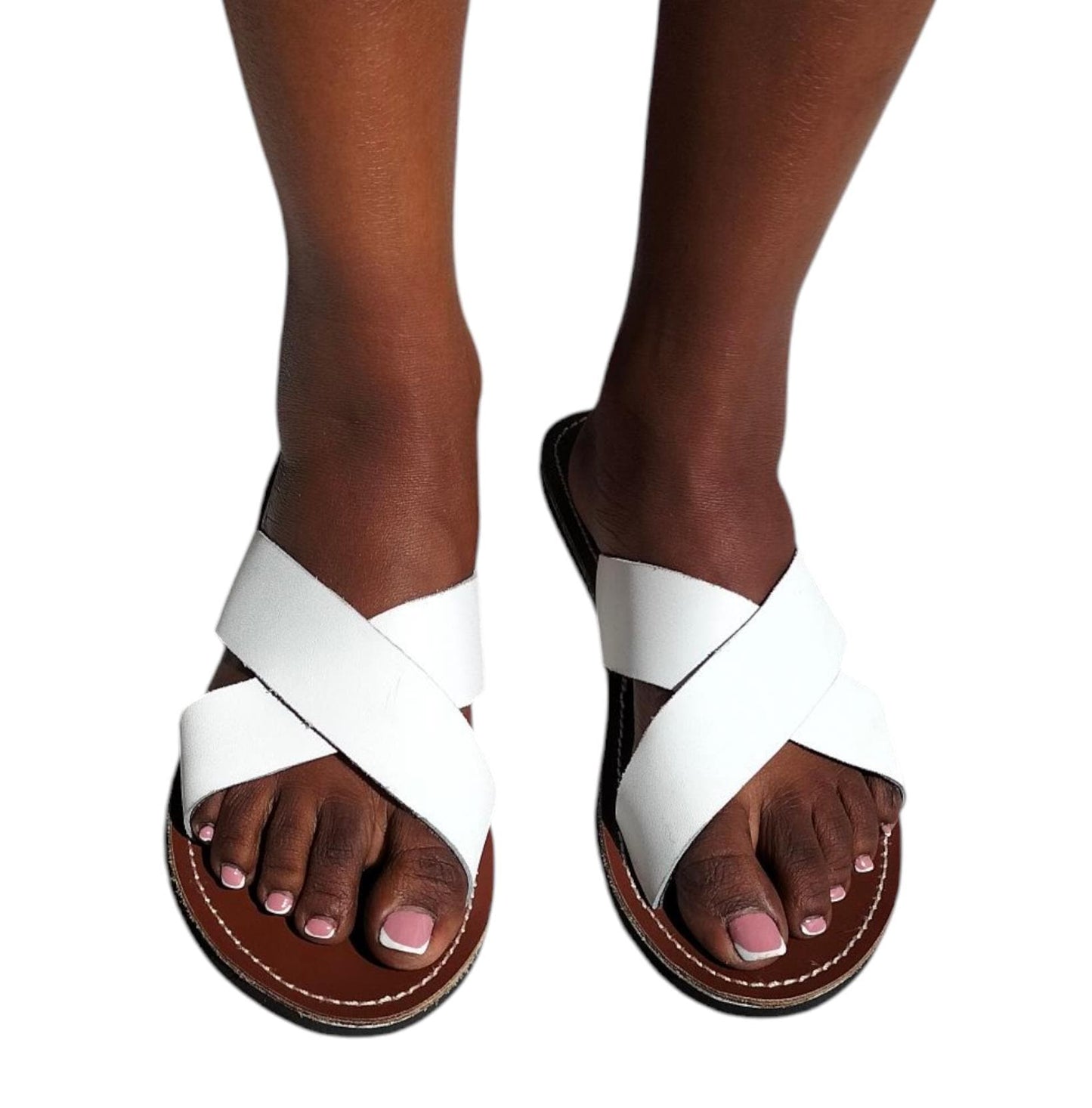 CUSTOMIZED Pure leather Sandals/Authentic Maasai-Style Leather Flip-Flops Women/Boho Beach Sandals/Comfortable Summer Sandal African Gifts