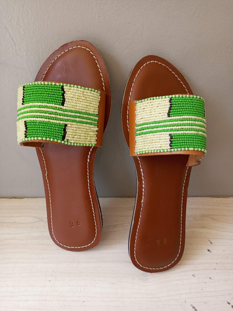 CUSTOMIZED African beaded sandals, summer sandals, Christmas gift for her,mom gift,beach sandals, leather sandals, mother's day gifts