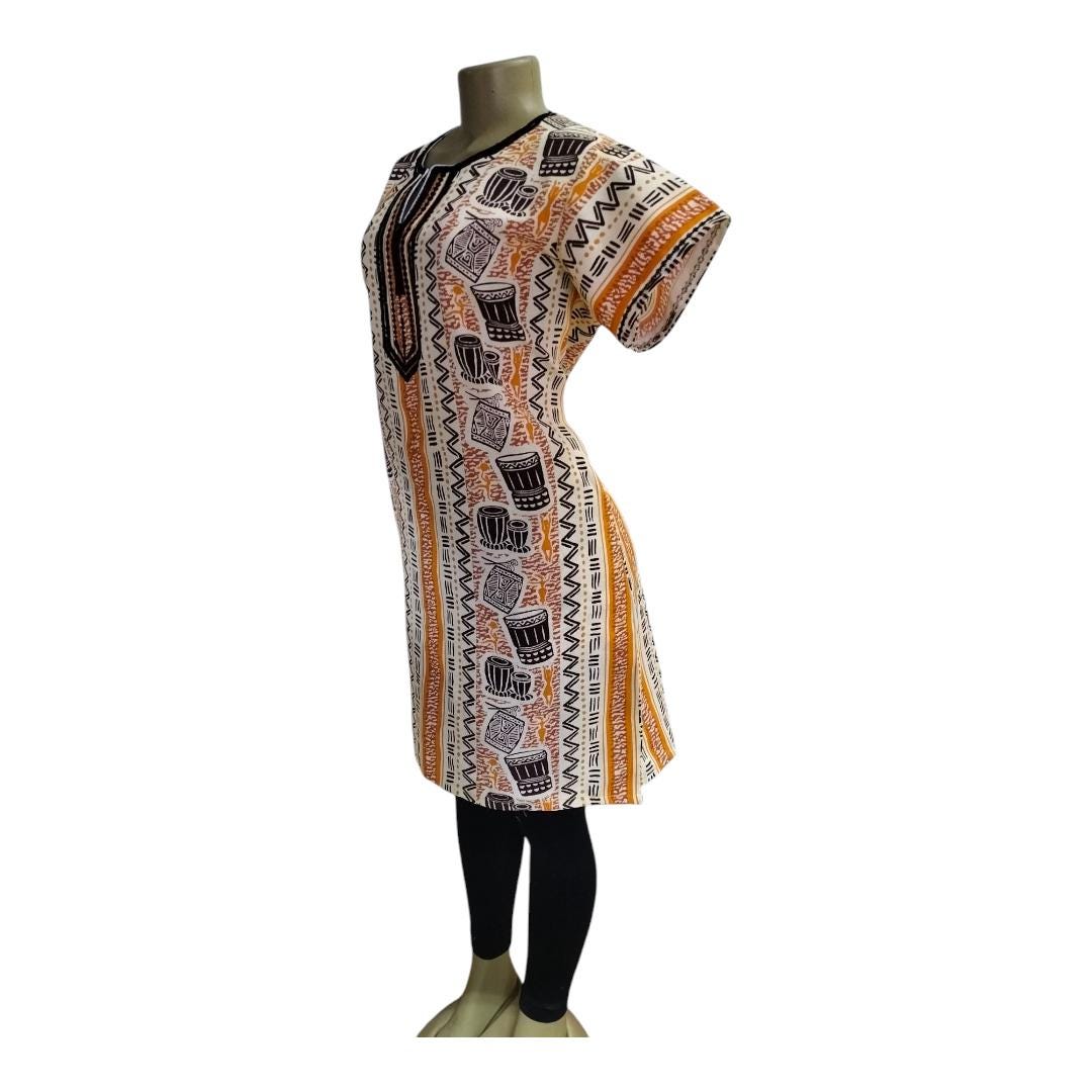 Authentic African Print Dress – Handmade Ankara Dress, Vibrant and Stylish, Perfect for Parties & Special Occasions