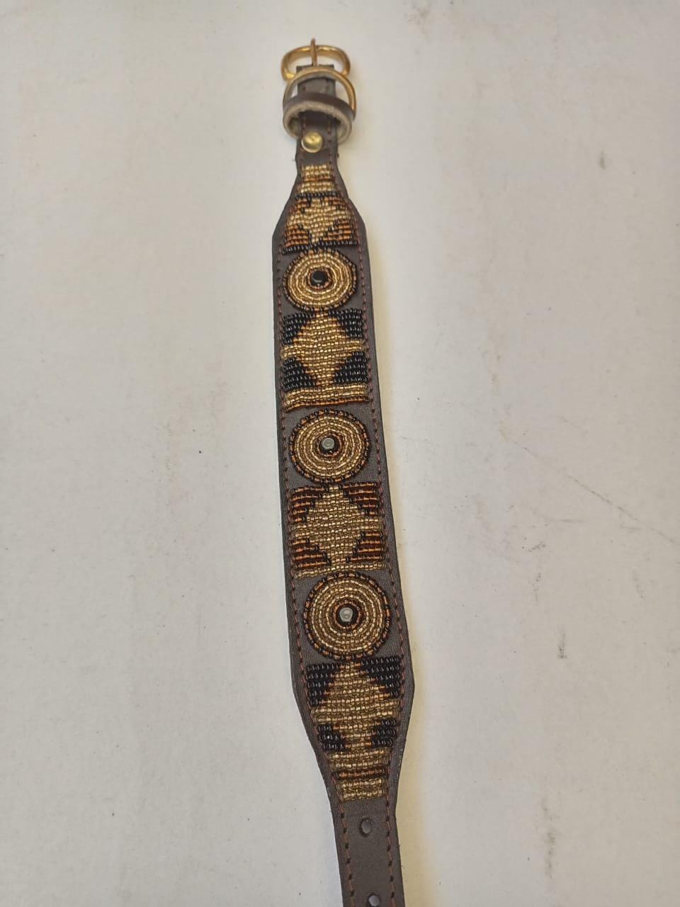 African Beaded Collar, Handmade Dog Collar , Maasai collar, Leather collar, Pet Gift, Christmas gift, Pet collar, Dog leash, Pet lead