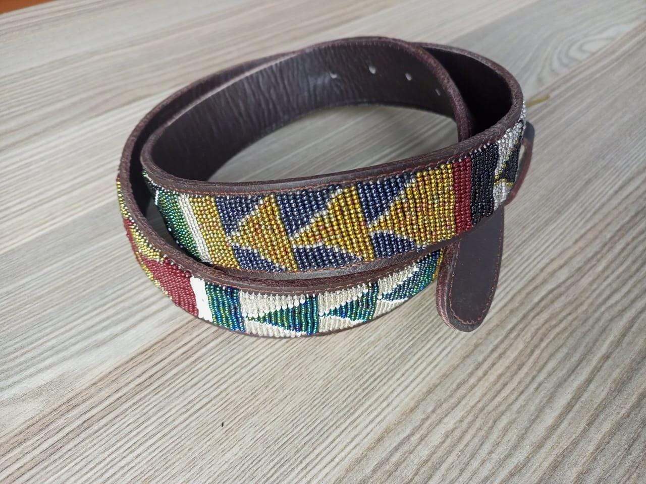Maasai belt, Leather belt, Beaded belt, Handmade belt, Christmas gifts for loved ones African beaded belt, unisex belt, Casual belt, Boho