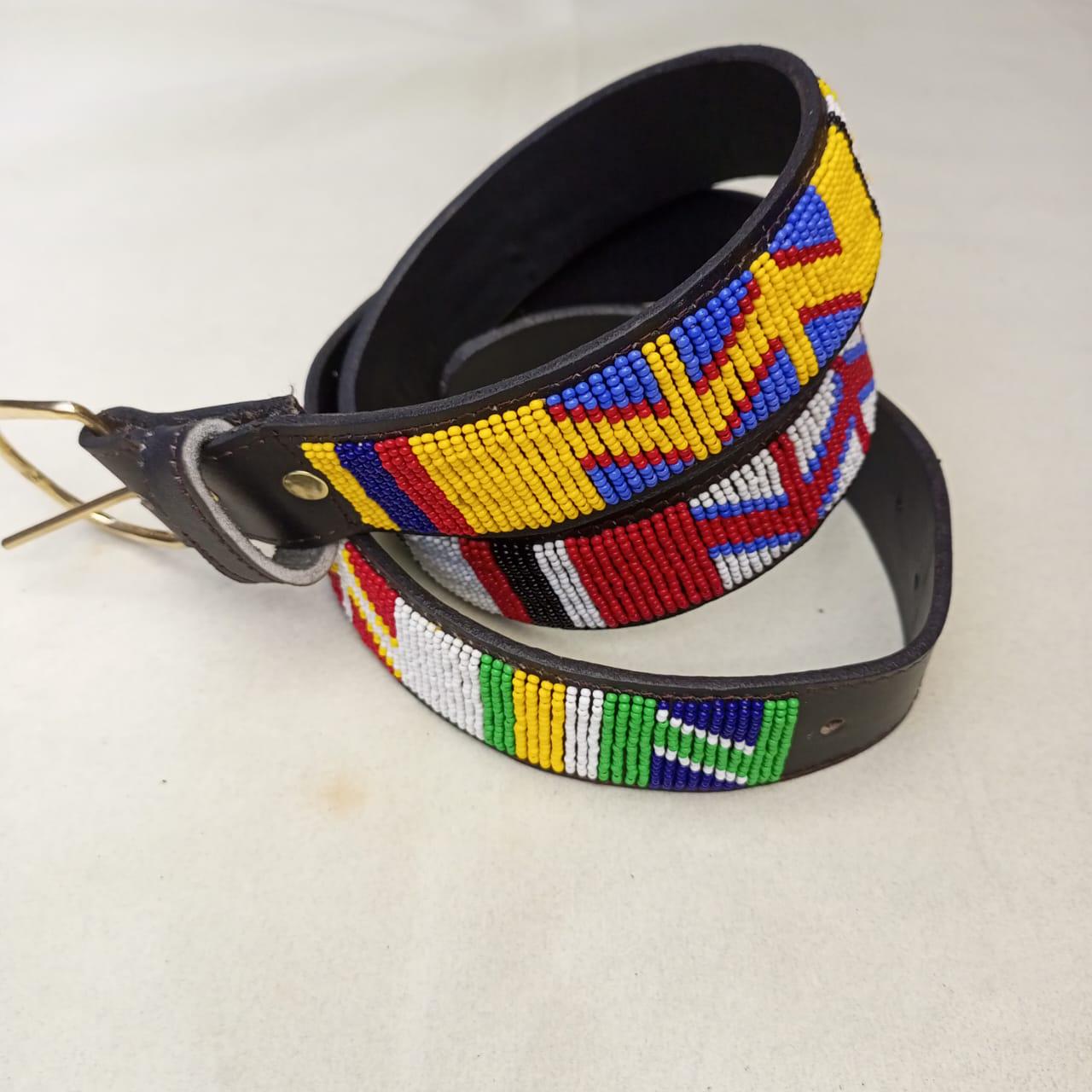 Maasai belt, Leather belt, Beaded belt, Handmade belt, Christmas gifts for loved ones African beaded belt, unisex belt, Casual belt, Boho